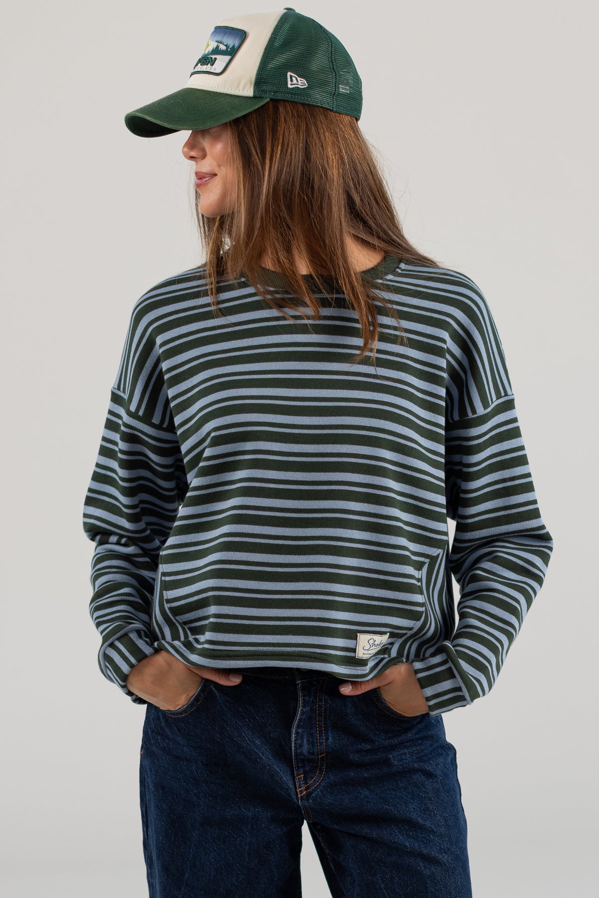 Sweater Harry Green Stripes
