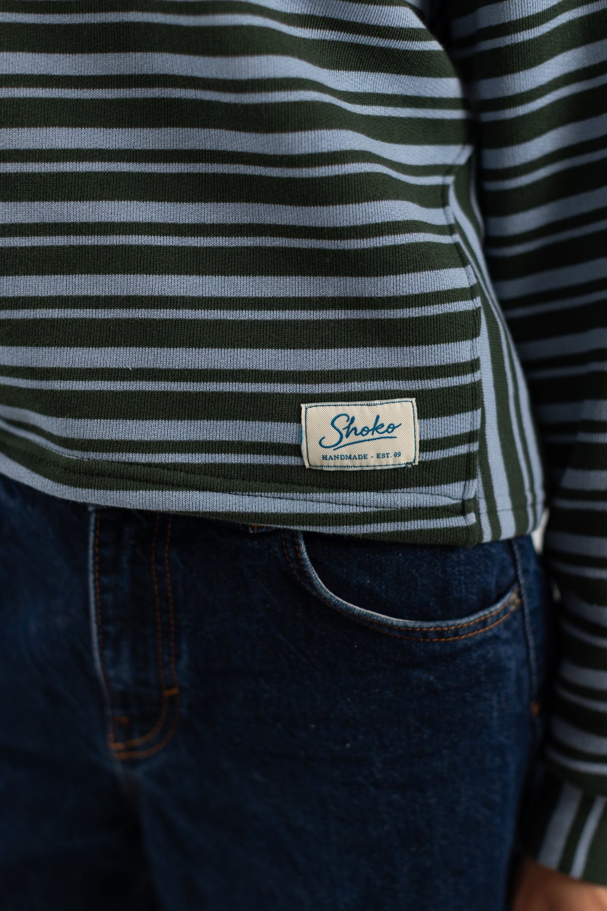 Sweater Harry Green Stripes