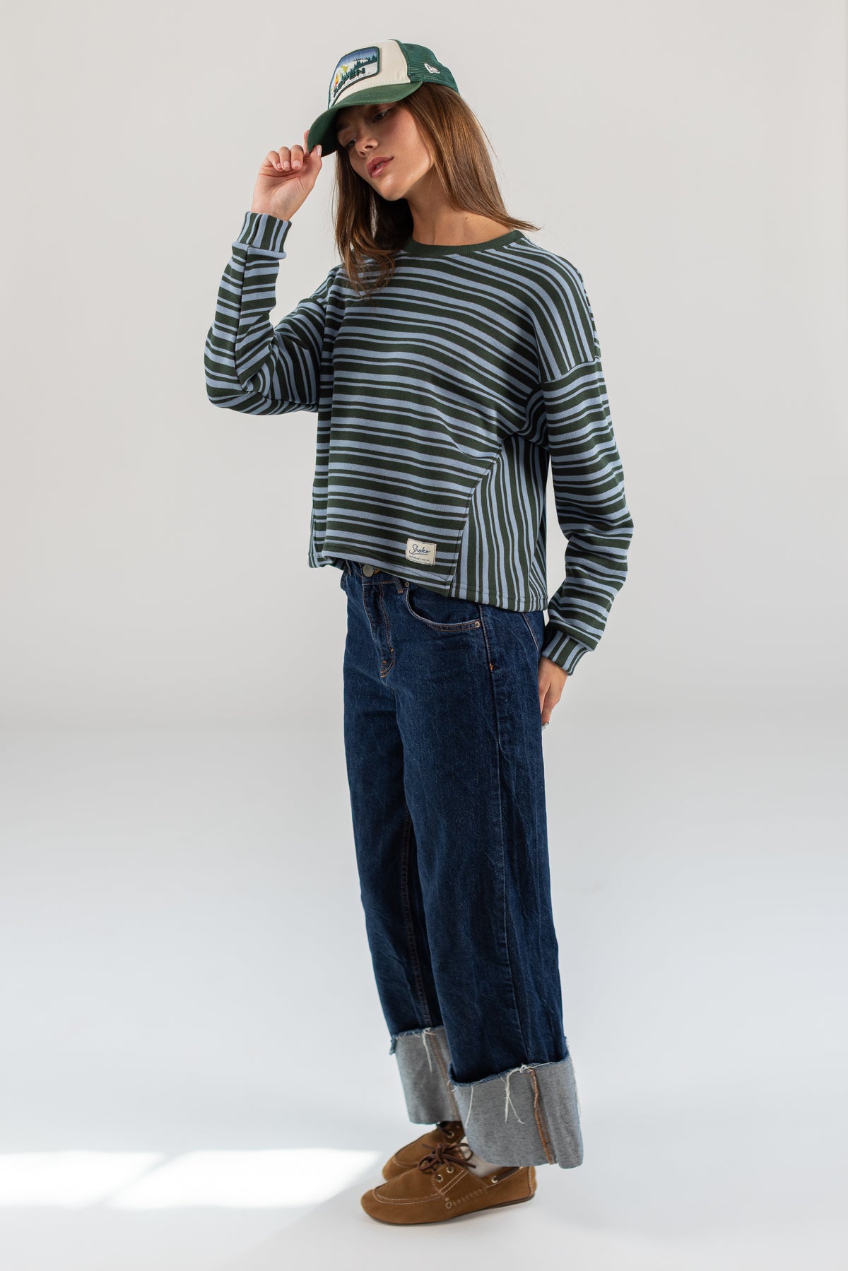 Sweater Harry Green Stripes
