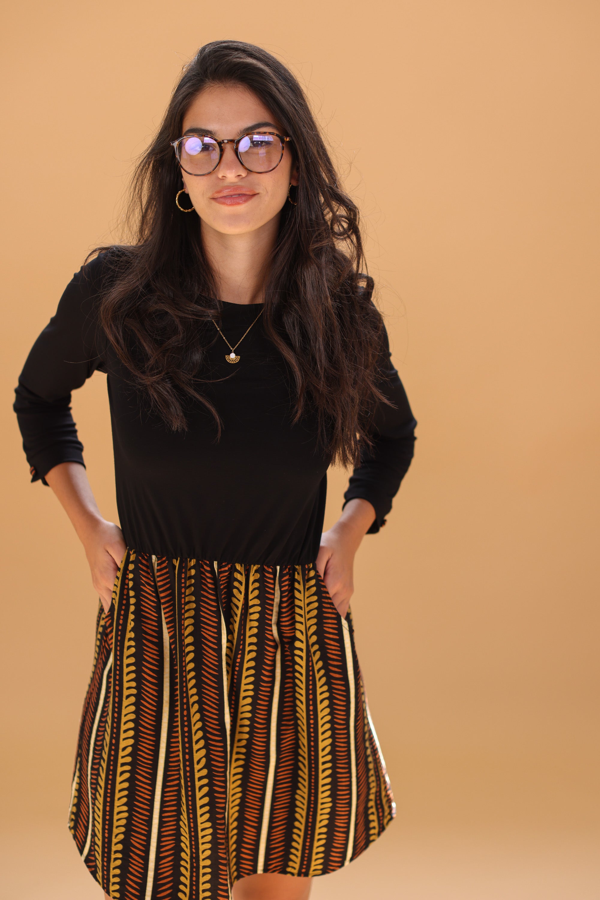 Dress Luiza Ethnic Leaves