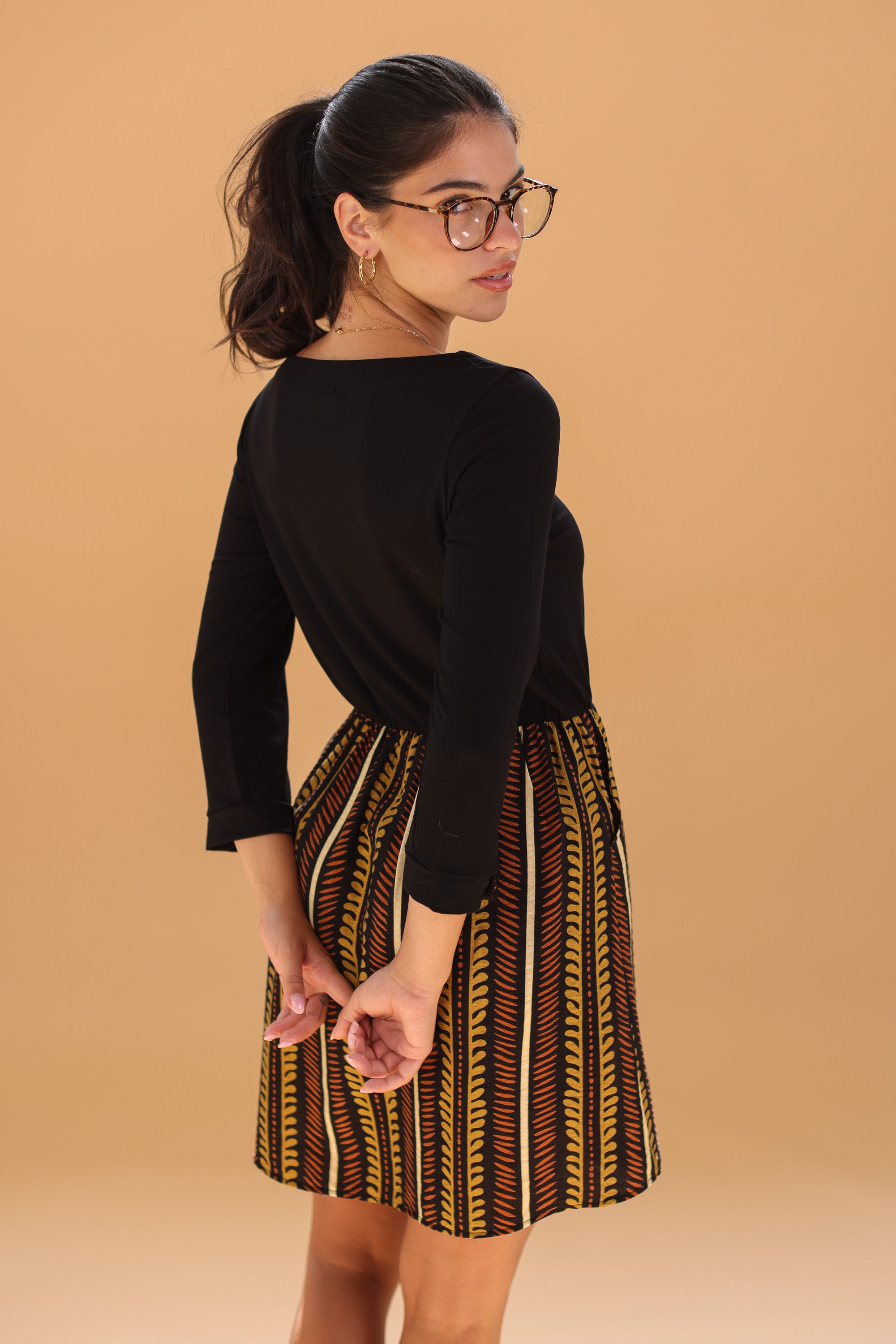 Dress Luiza Ethnic Leaves