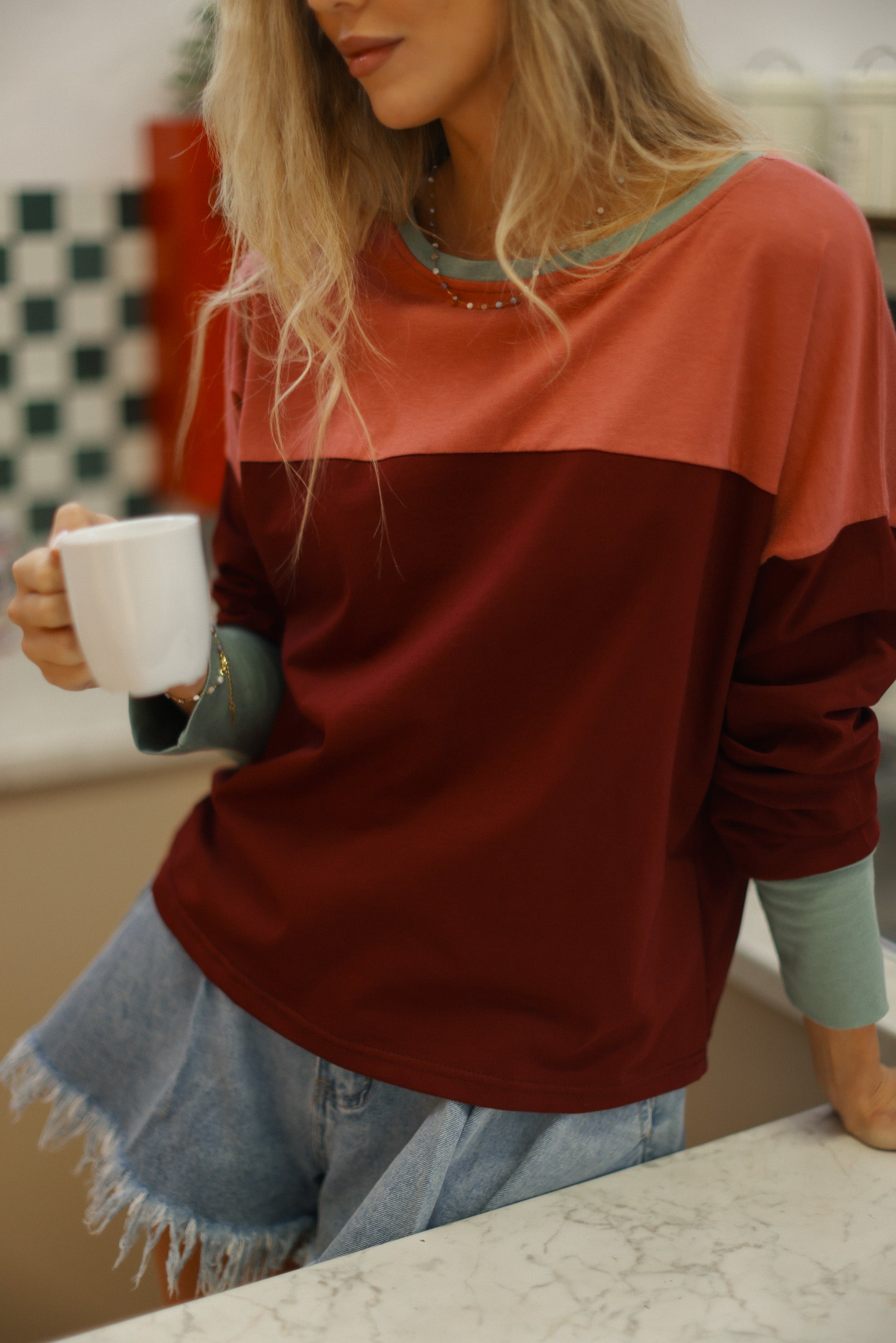 Top Dalianne Burgundy