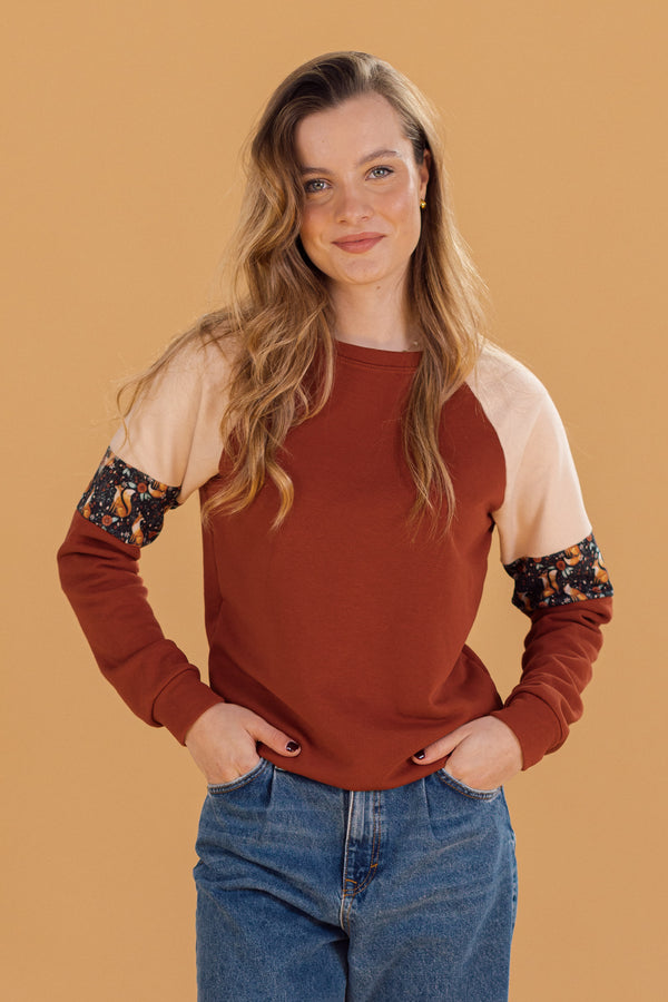 Pullover Sharon Terracotta Fox Ecru