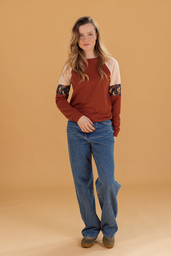 Sweater Sharon Terracotta Fox Ecru