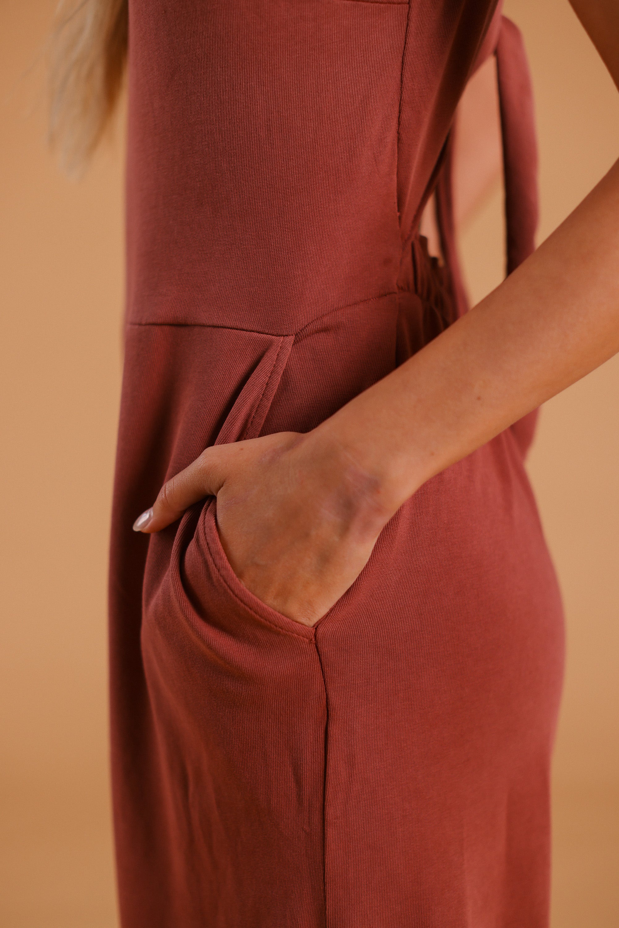 Jumpsuit Carla Stonewashed Rouge
