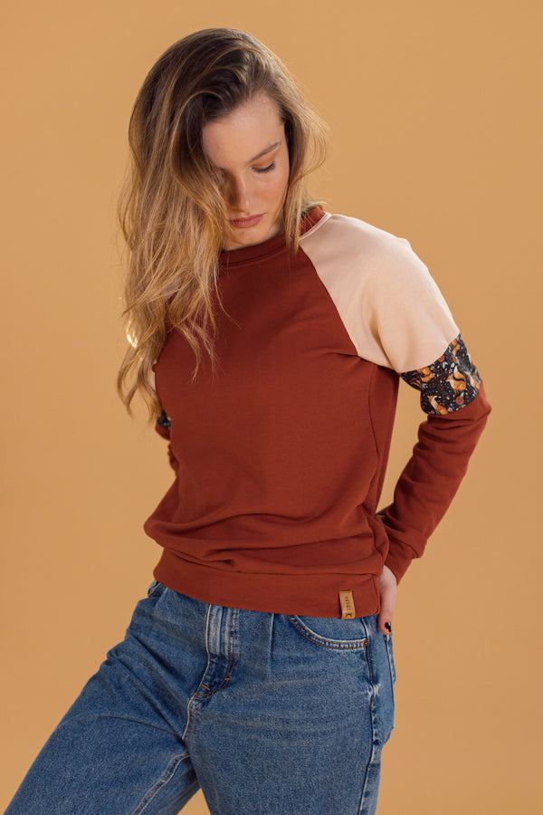 Sweater Sharon Terracotta Fox Ecru