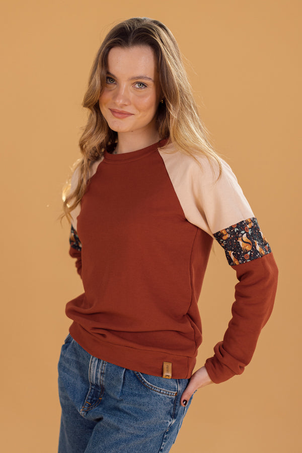 Sweater Sharon Terracotta Fox Ecru