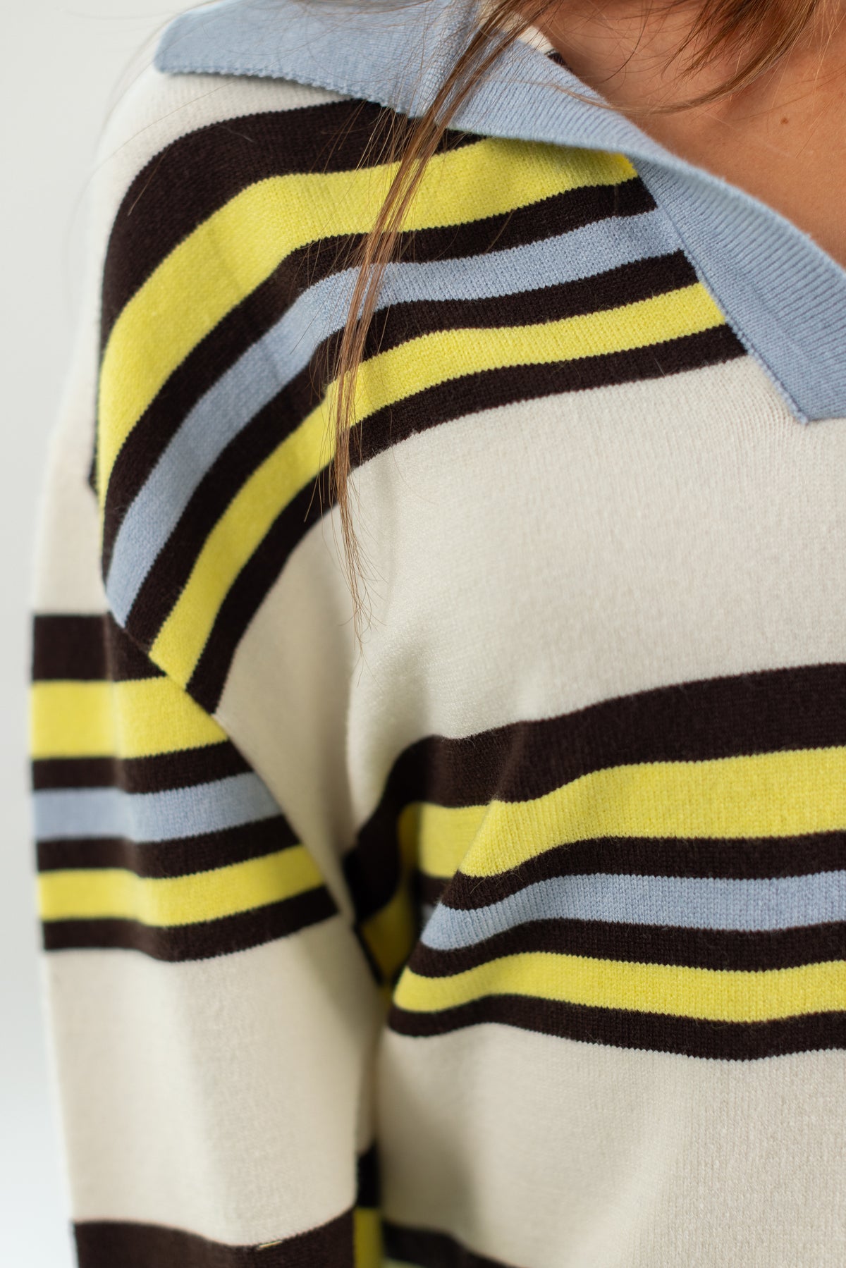 Knit Sweater Blance Stripes