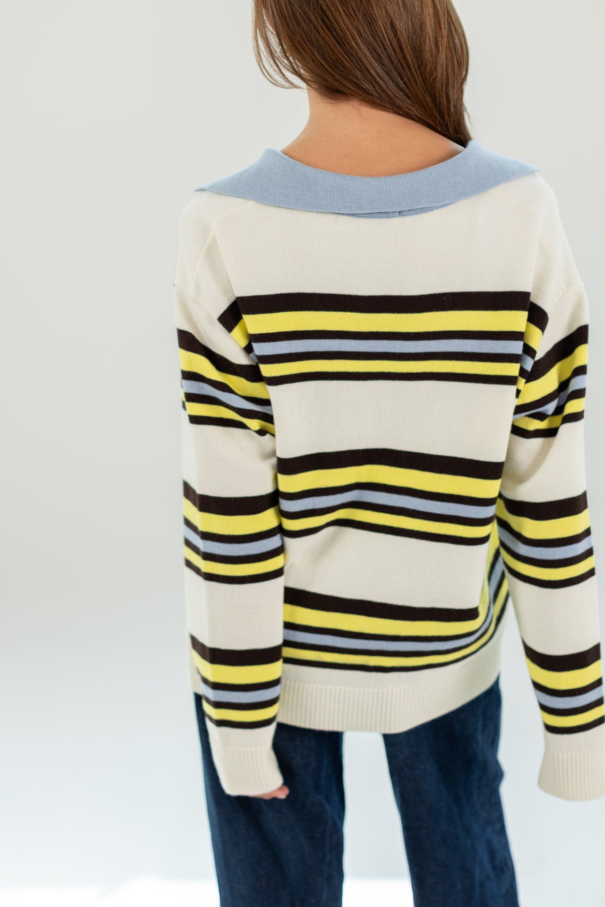 Knit Sweater Blance Stripes