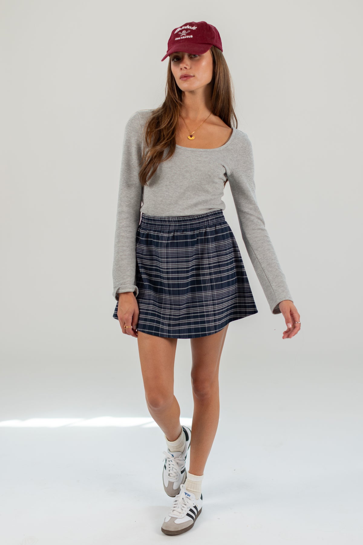 Skirt Don Blue Plaid