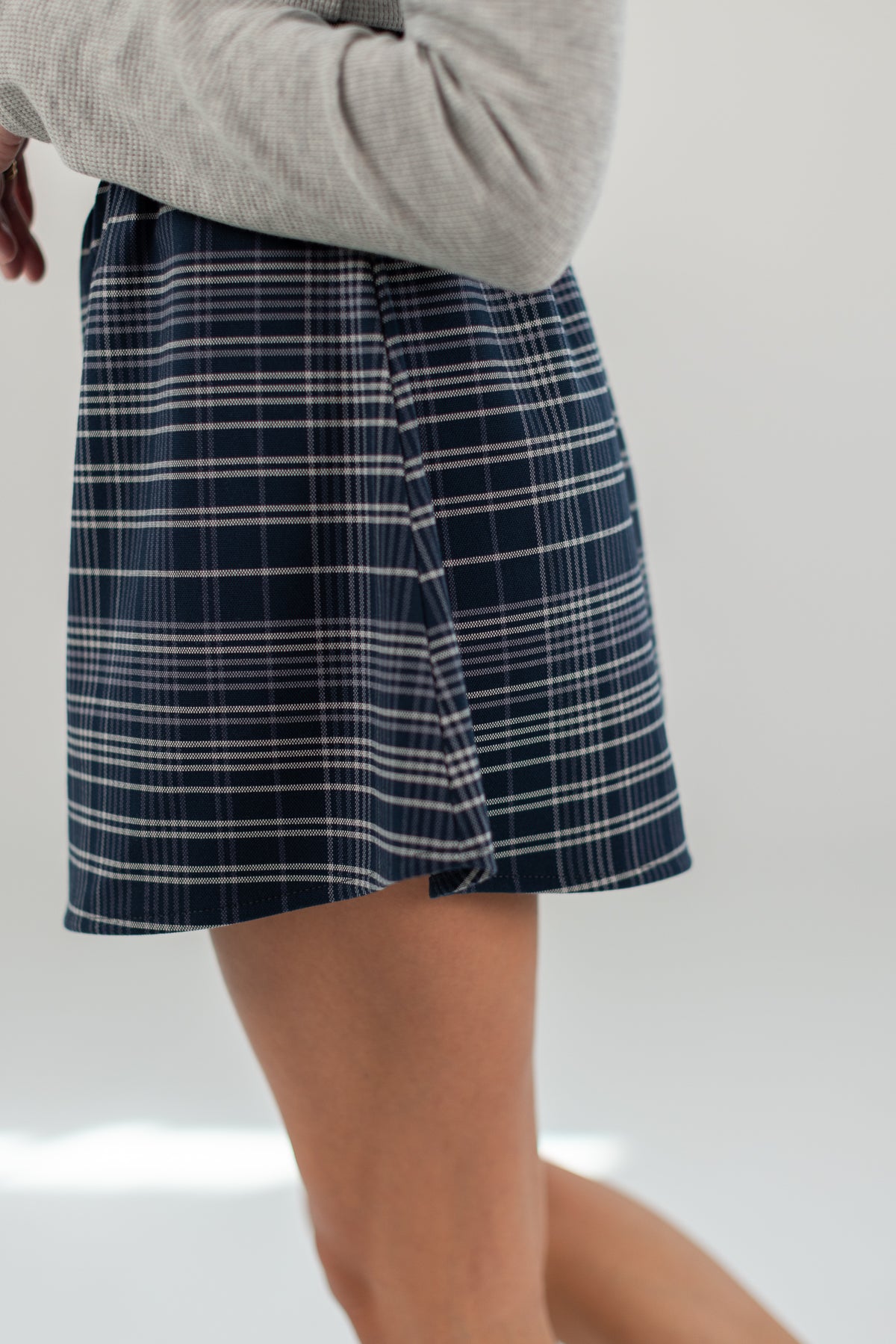 Skirt Don Blue Plaid