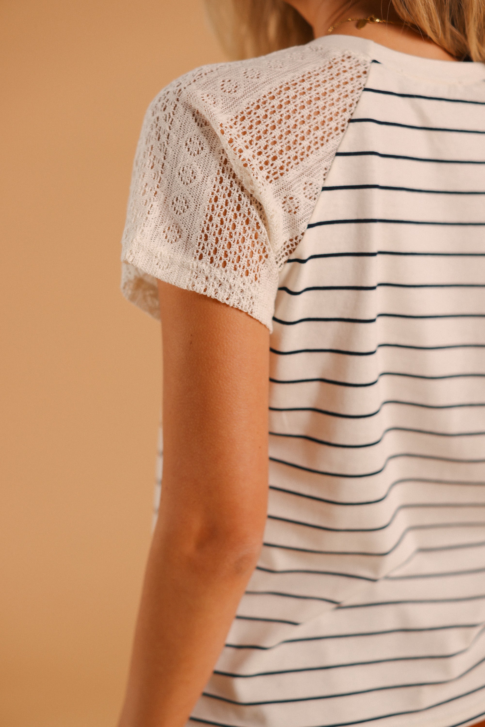 Top Alex Lace Stripes