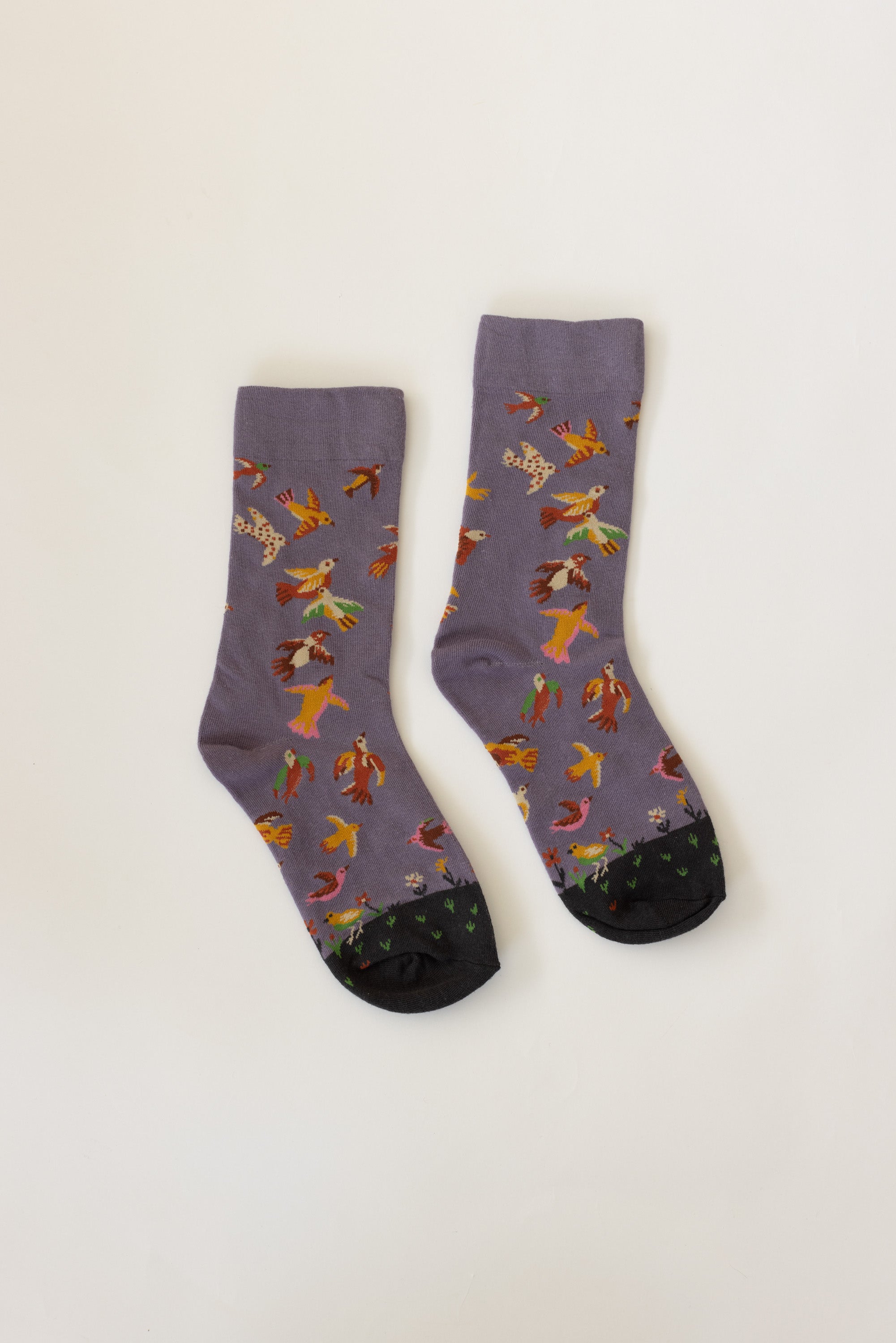 Socks Birdie Purple