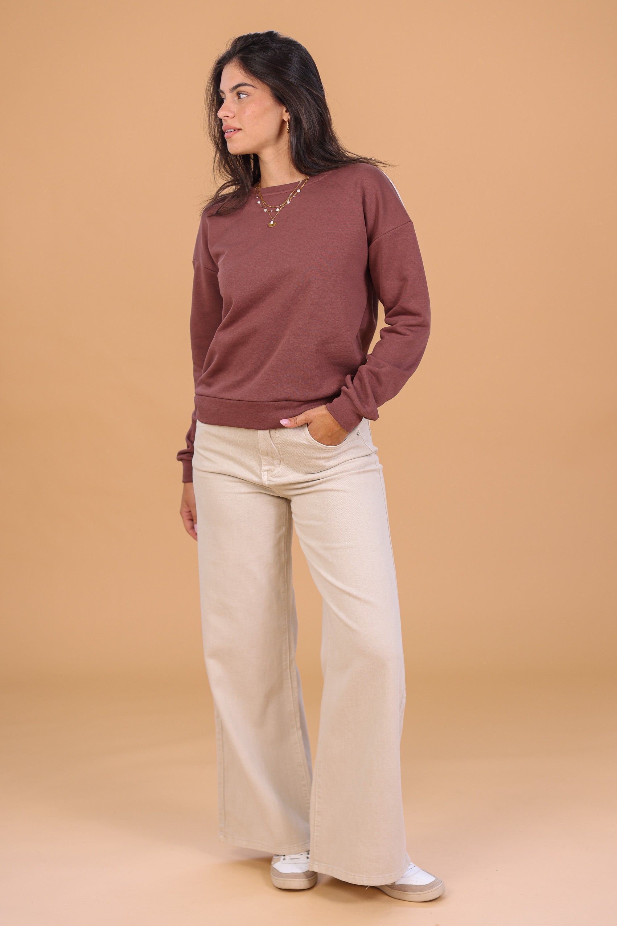 Denim Pants Bethany Cream
