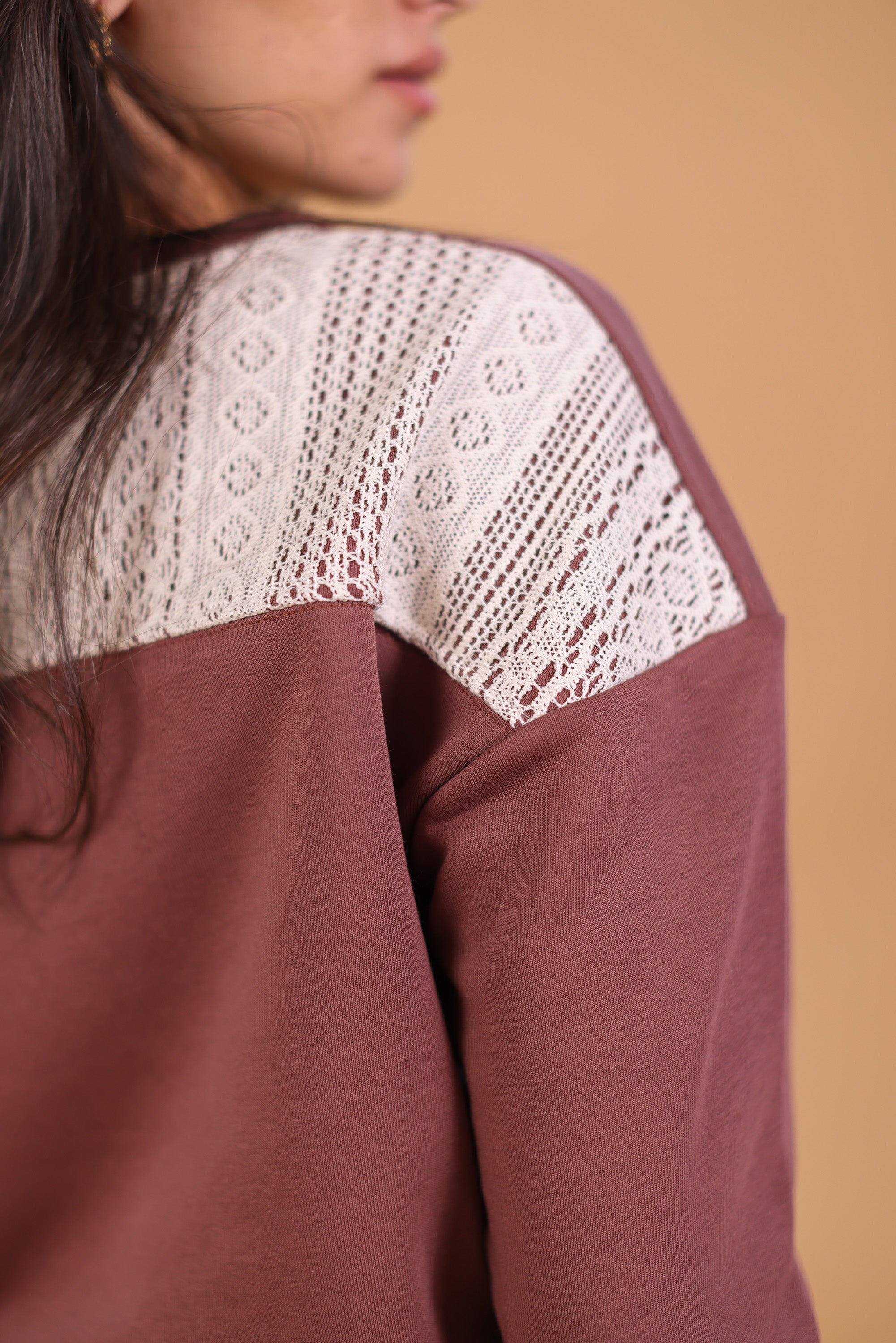 Sweater Merlin Raspberry Lace