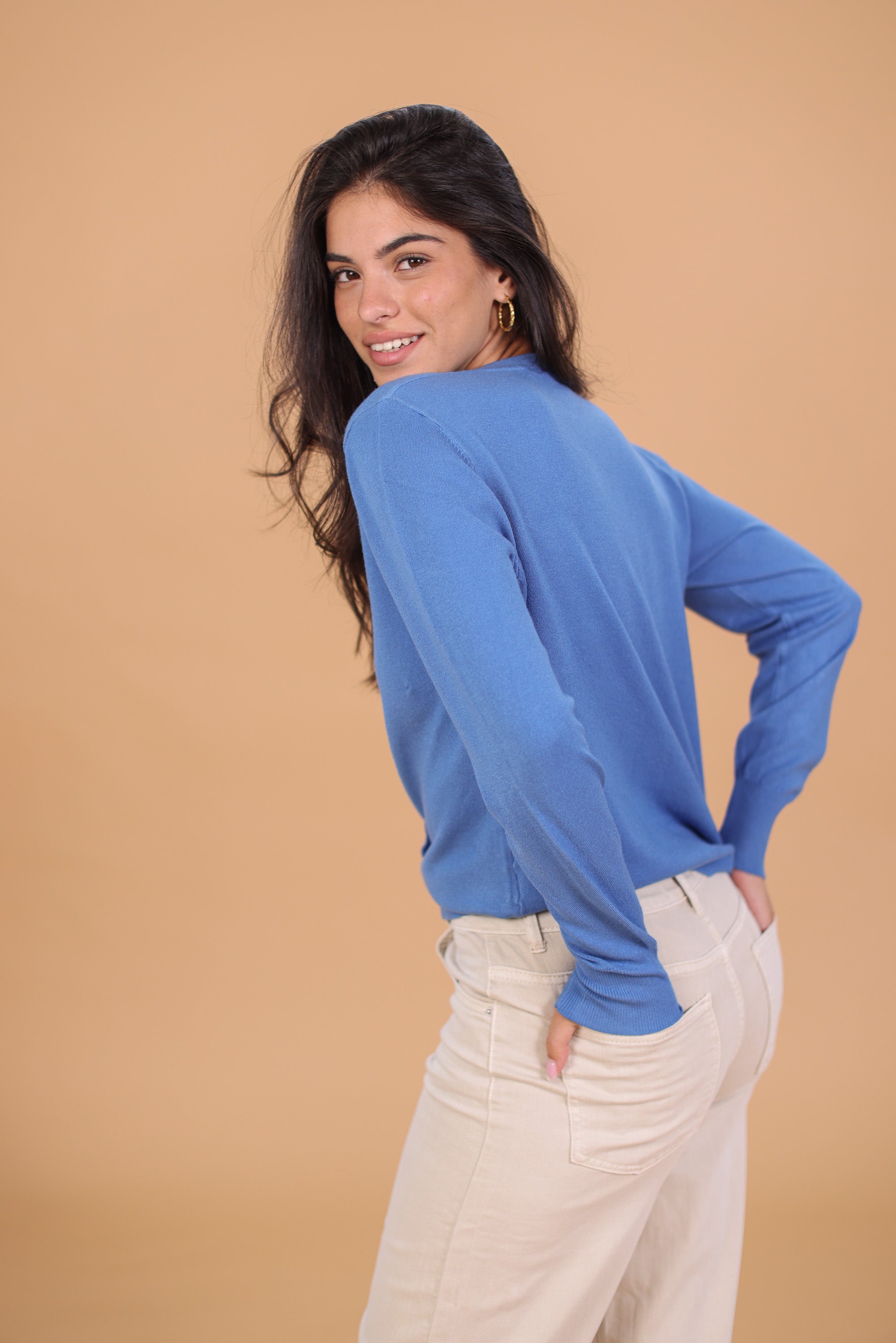 Knit Cardigan Jade Blue