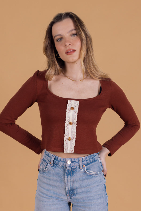 Crop Top Aylin Terracotta