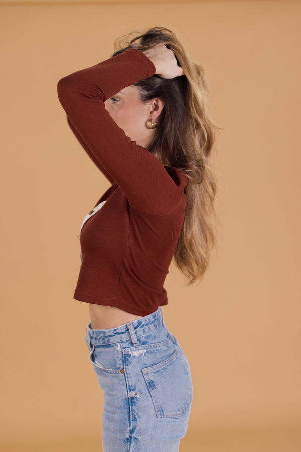 Crop Top Aylin Terracotta