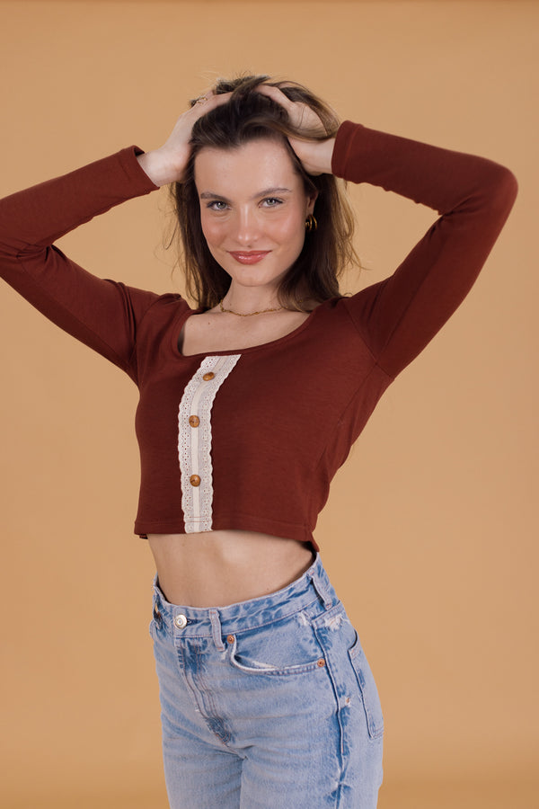 Crop Top Aylin Terracotta