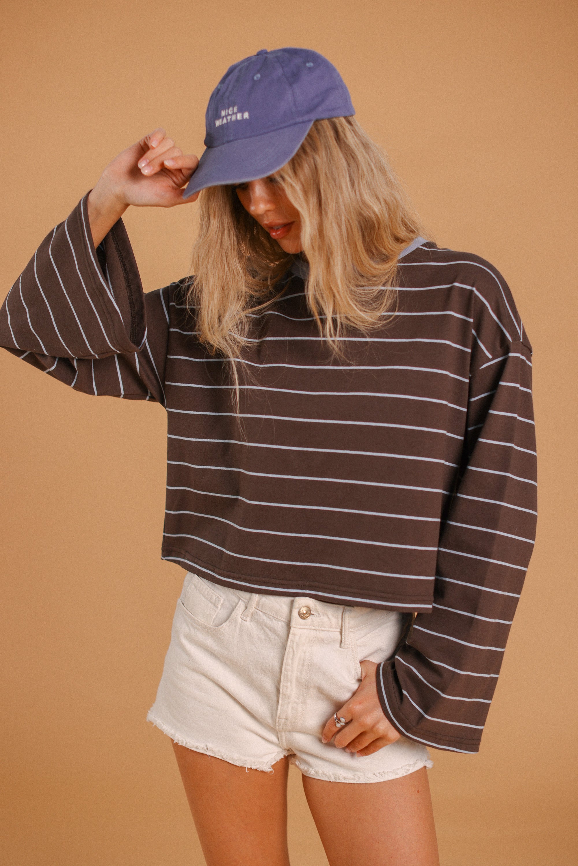 Top Verena Brown Stripes