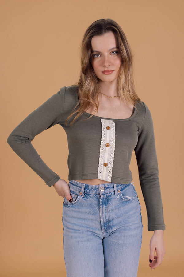 Crop Top Aylin Khaki