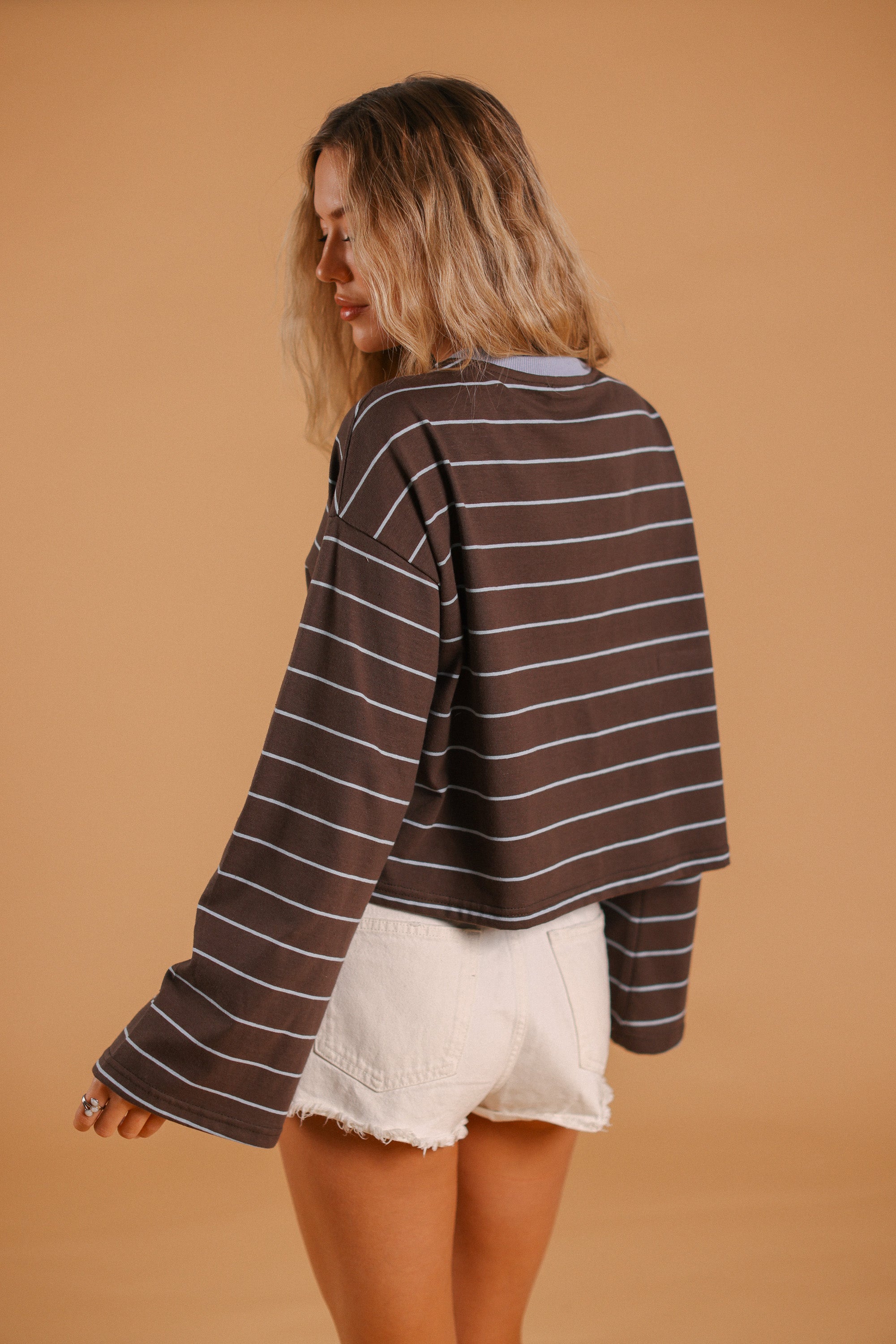 Top Verena Brown Stripes