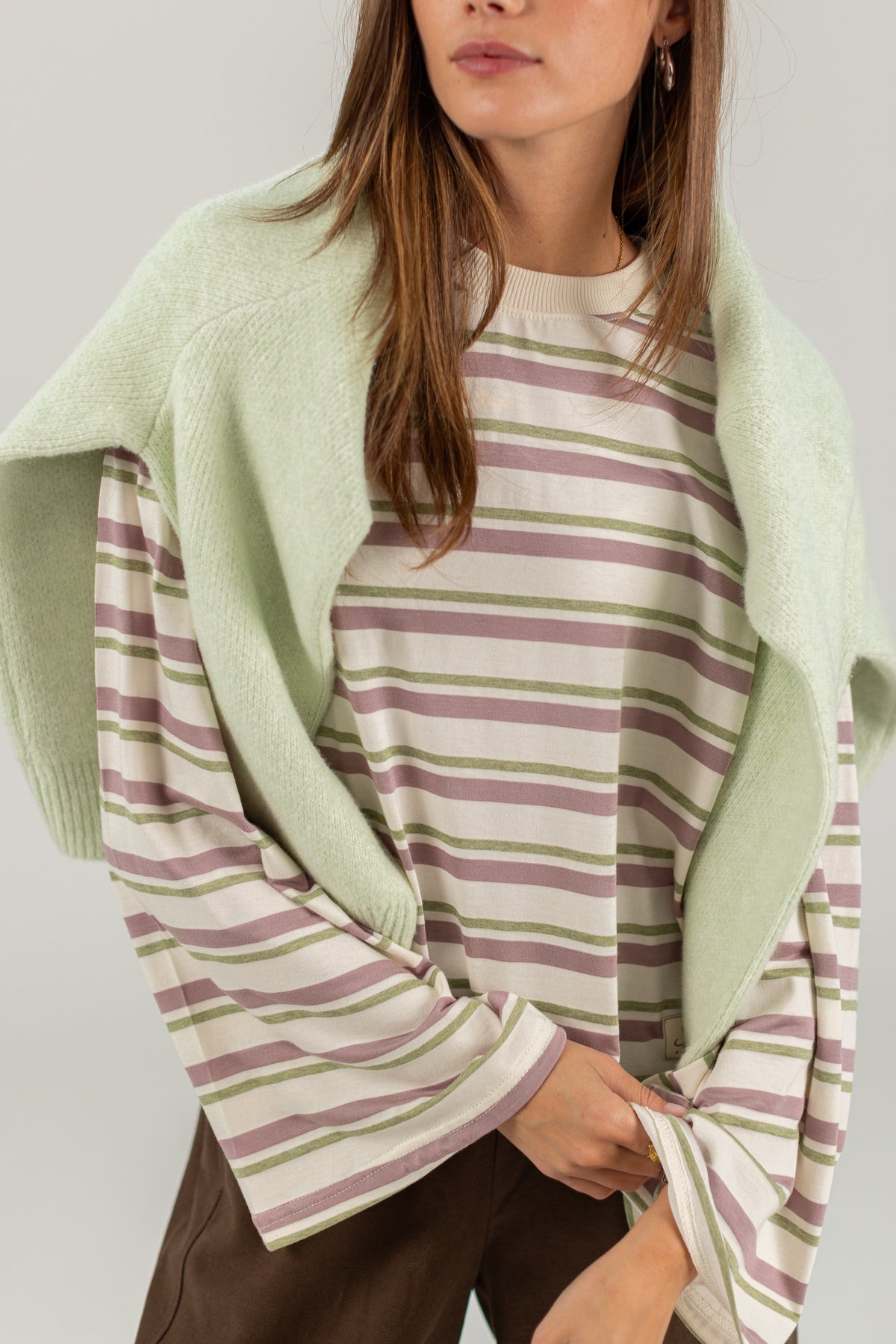 Top Frankie Purple Stripes