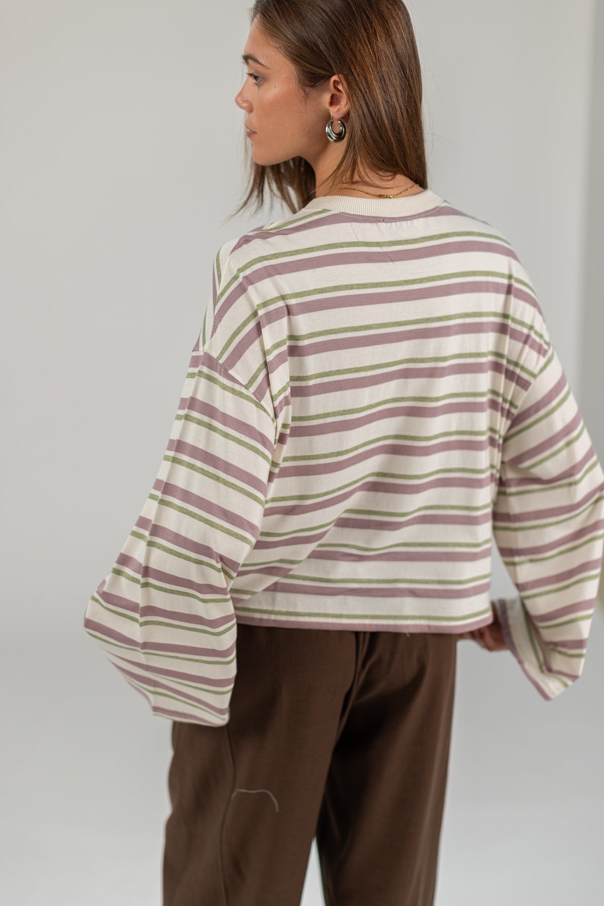 Top Frankie Purple Stripes