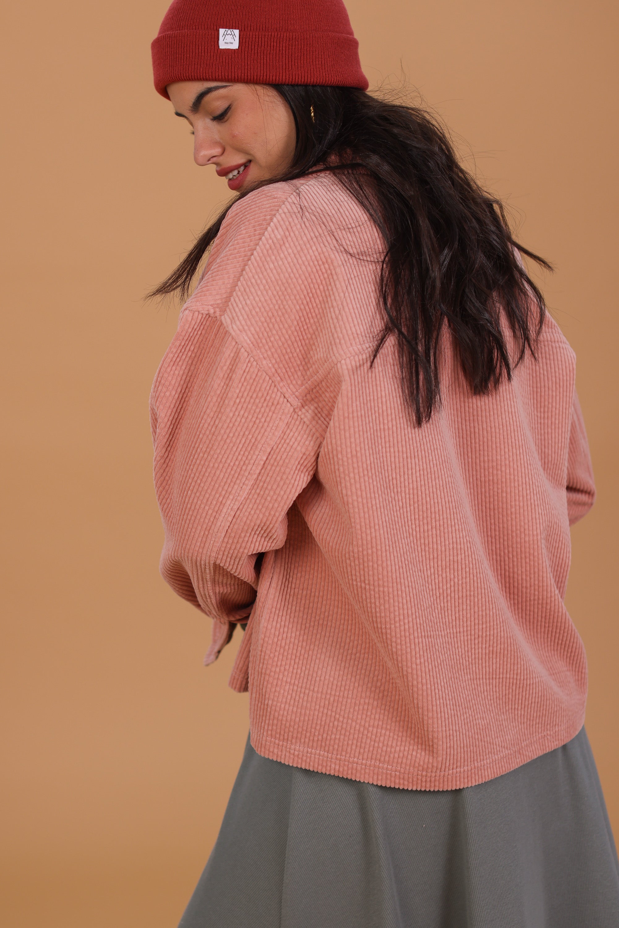 Jacket Calla Dusty Pink Leaves