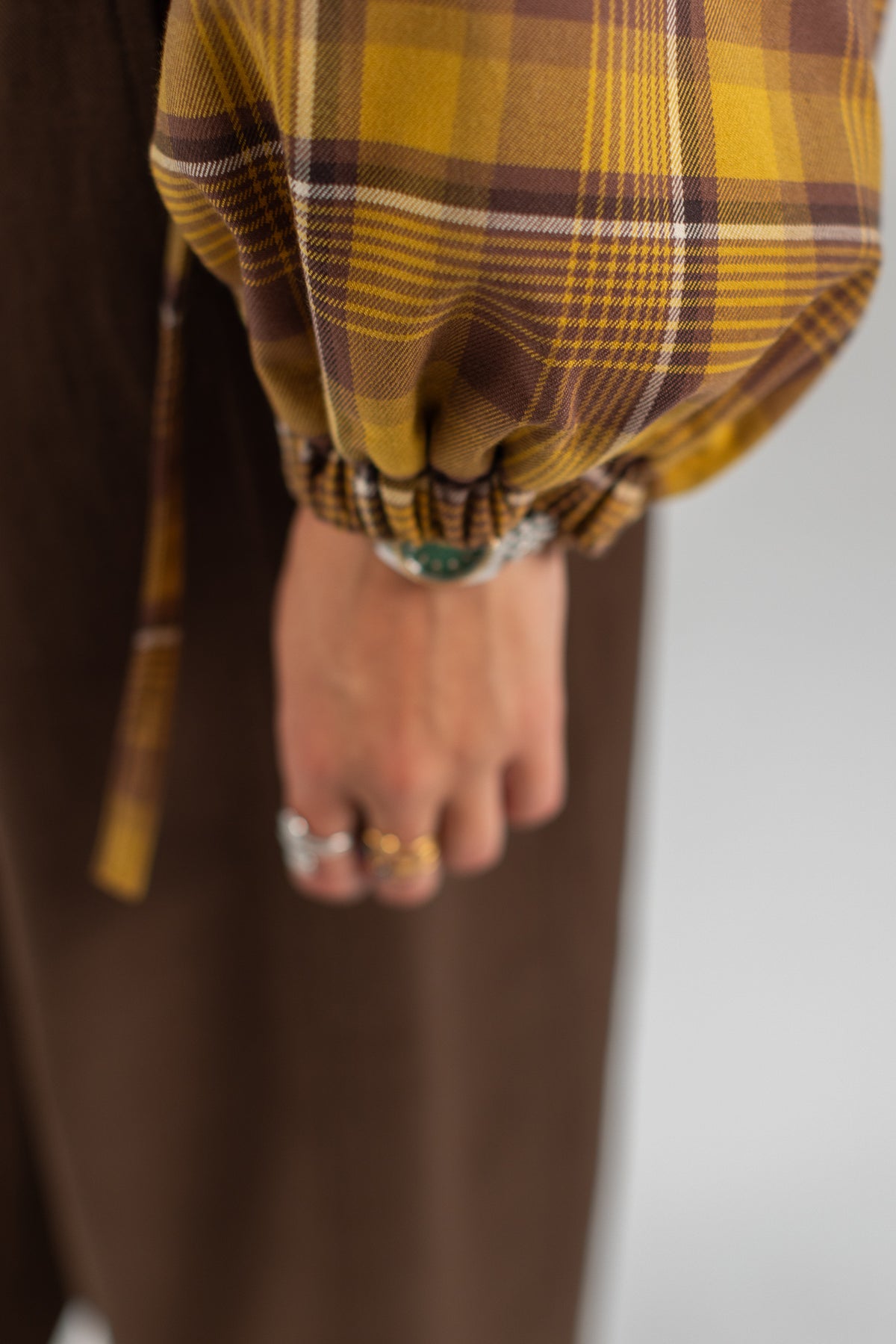 Bomber Jacket Cally Yellow Plaid