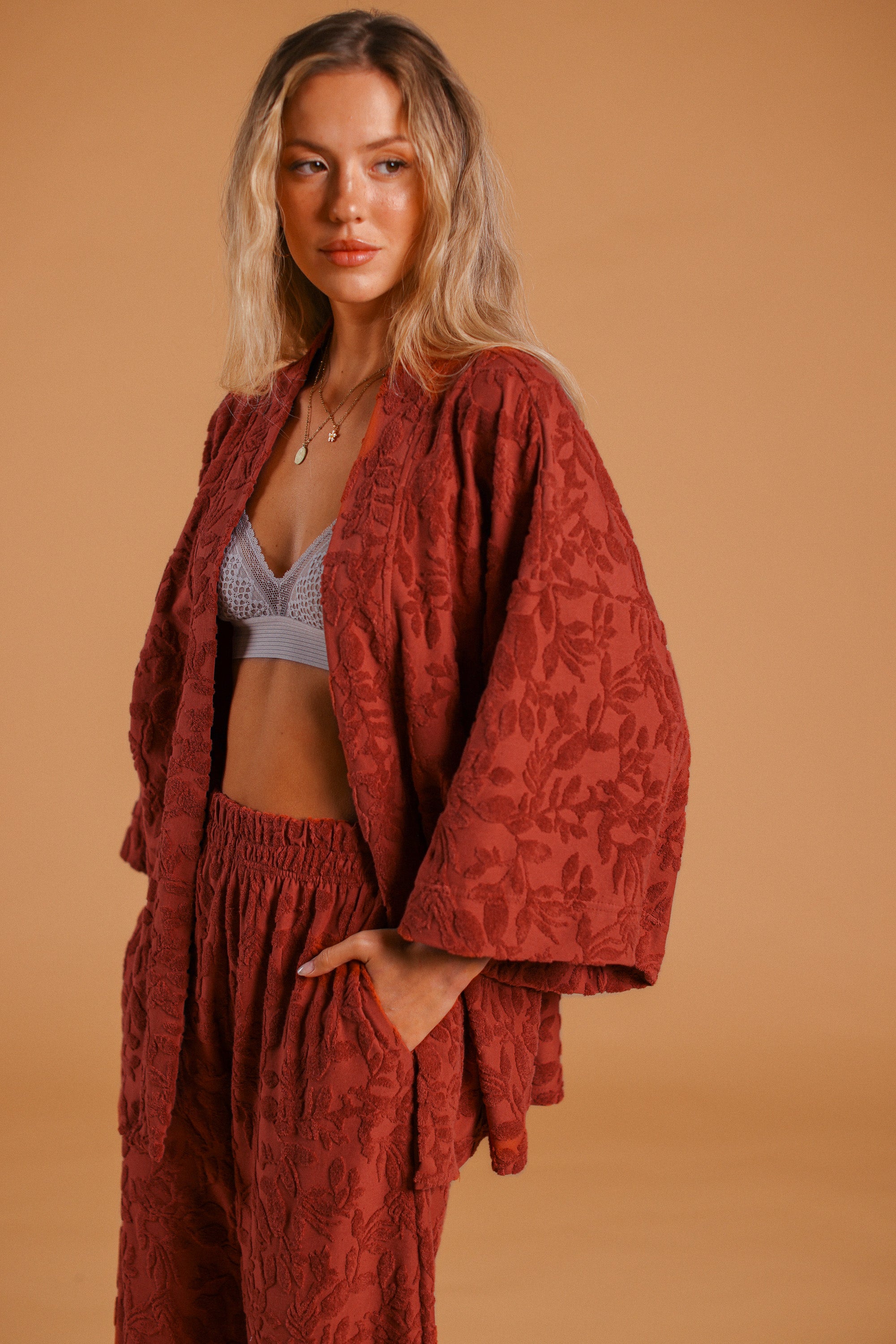 Cardigan Presley Terracotta