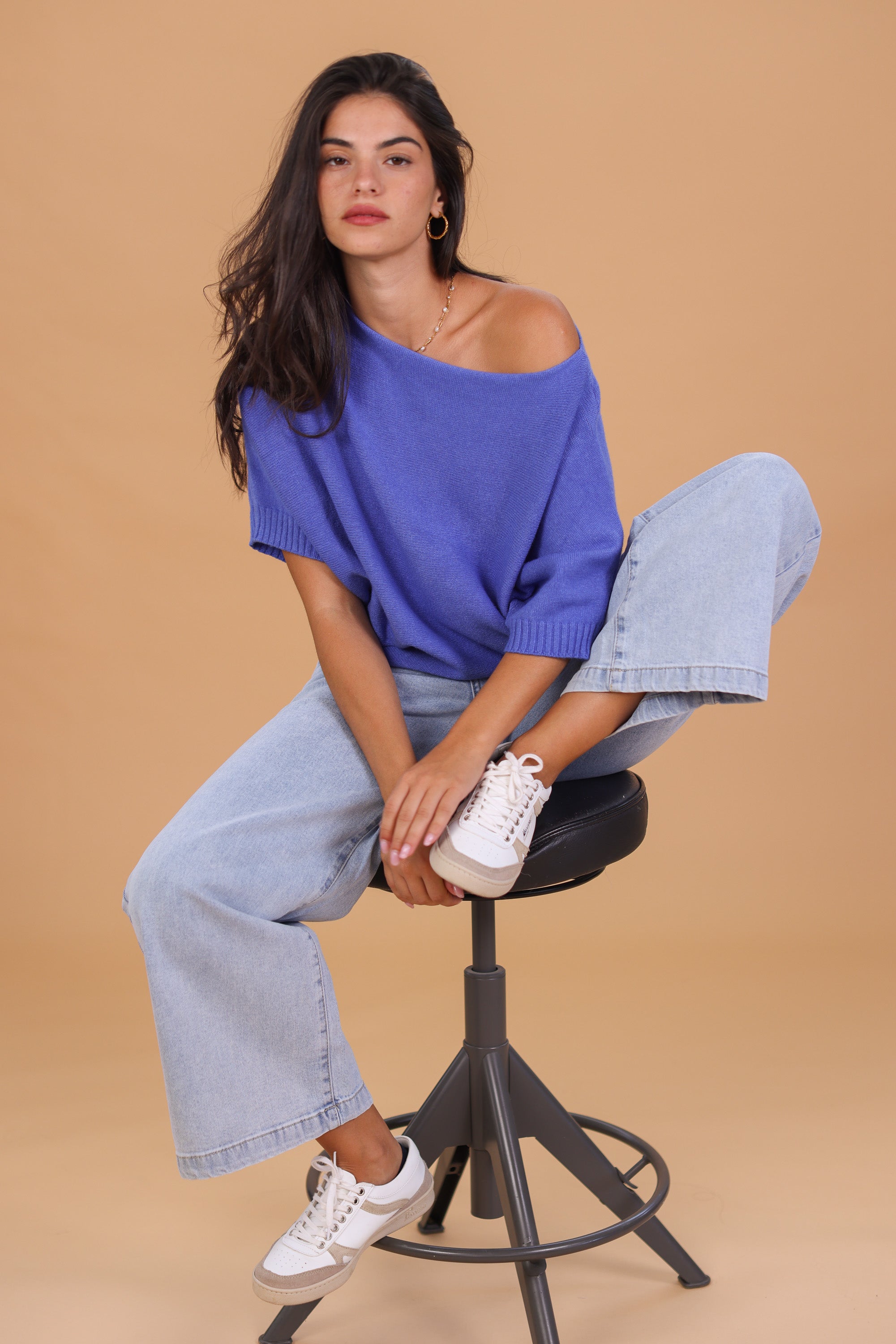 Knit Sweater Josie Blue