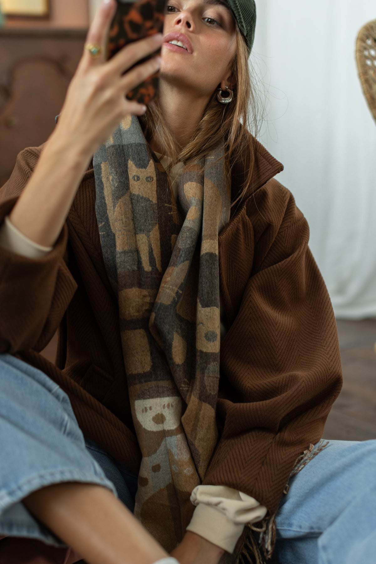 Scarf Mino Beige