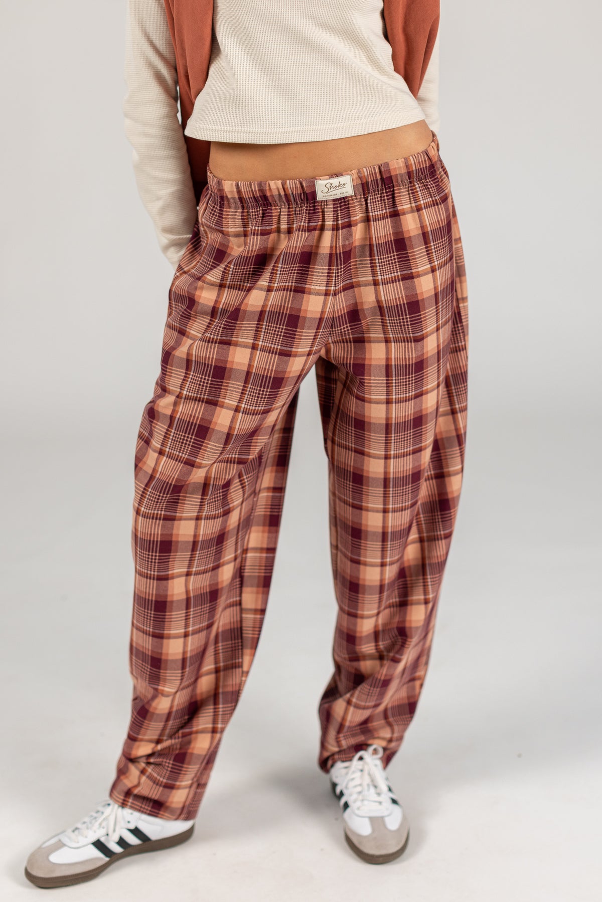 Trousers Seza Salmon Plaid