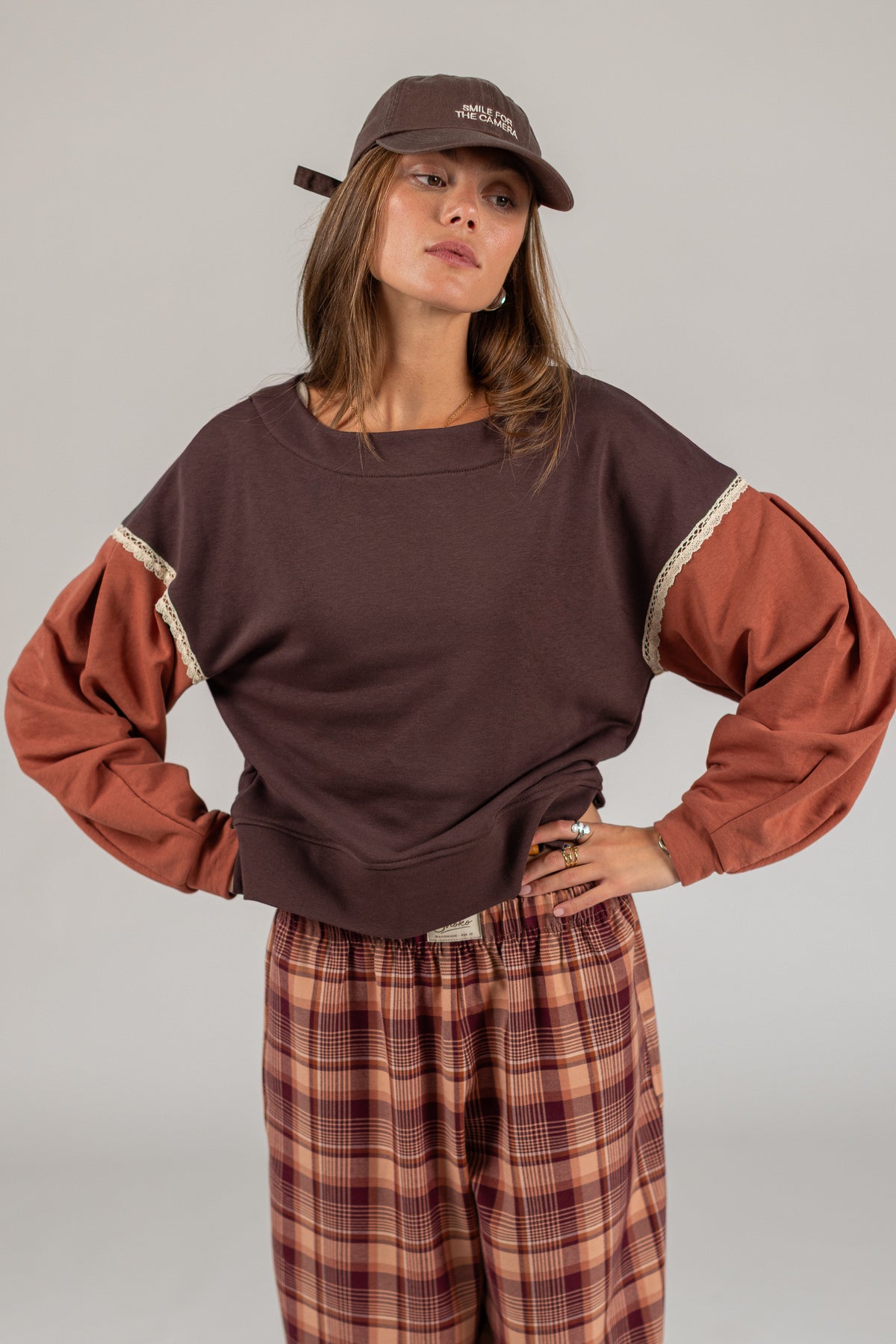 Sweater Caelia Brown Terracotta
