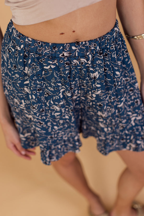 Shorts Lia Blue floral.