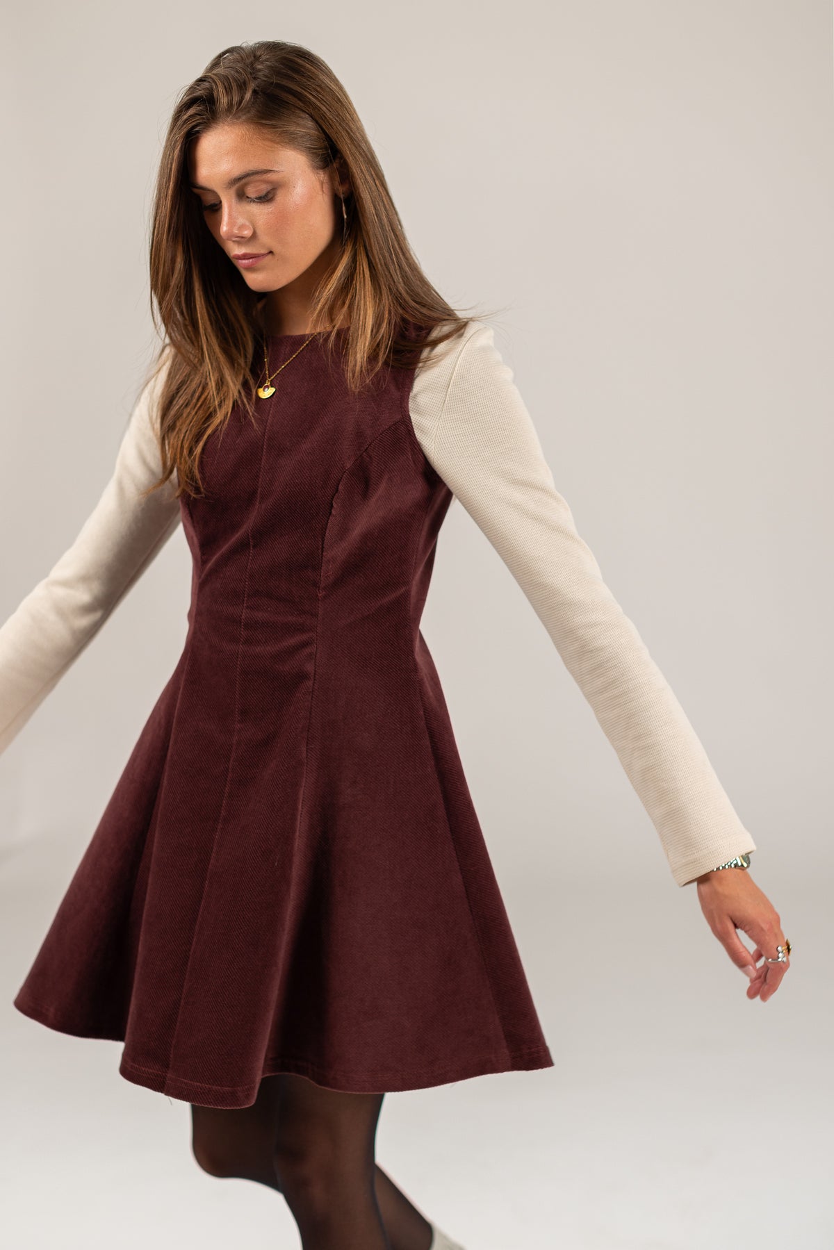 Dress Shonda Raspberry Twill