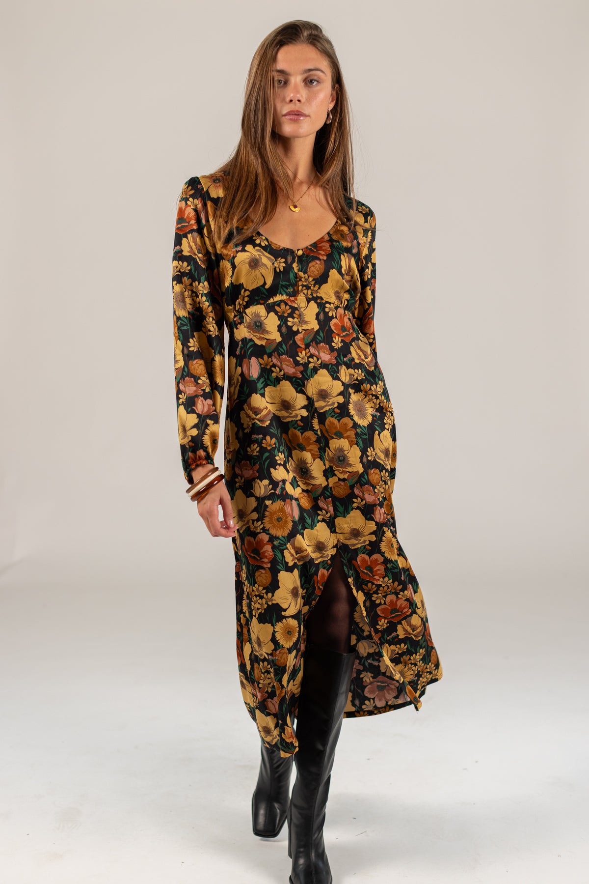 Dress Bronte Black Floral