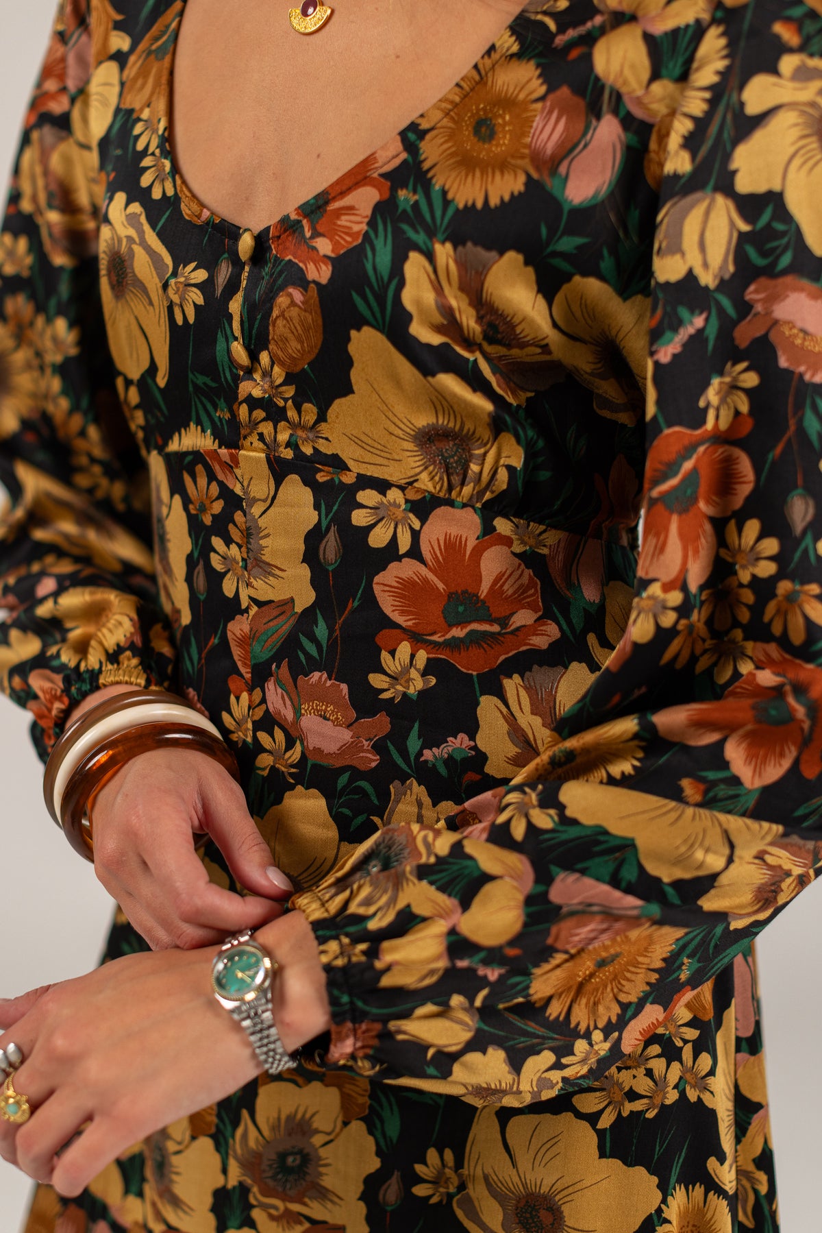 Dress Bronte Black Floral
