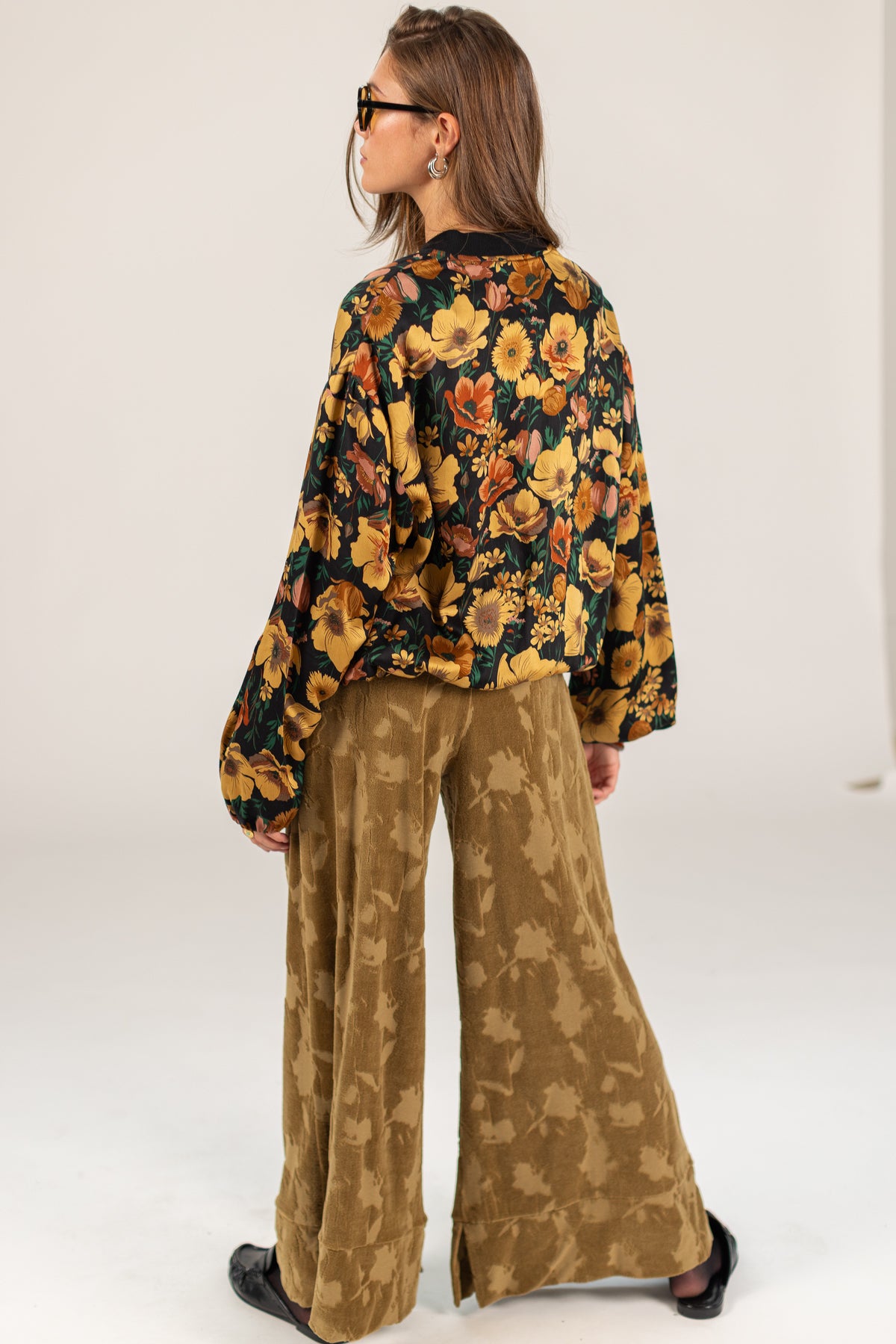 Trousers Sally Olive Velvet