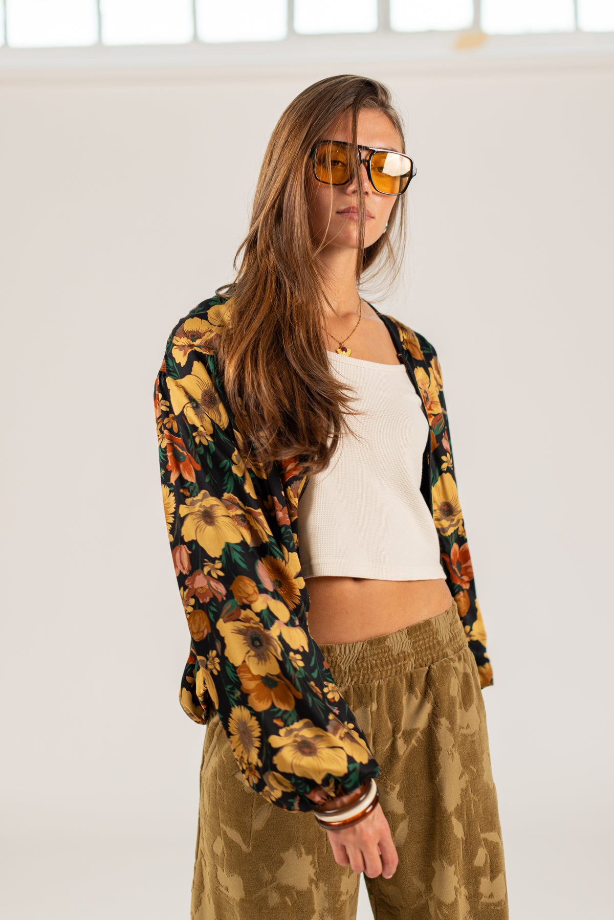 Bomber Jacket Jody Black Floral