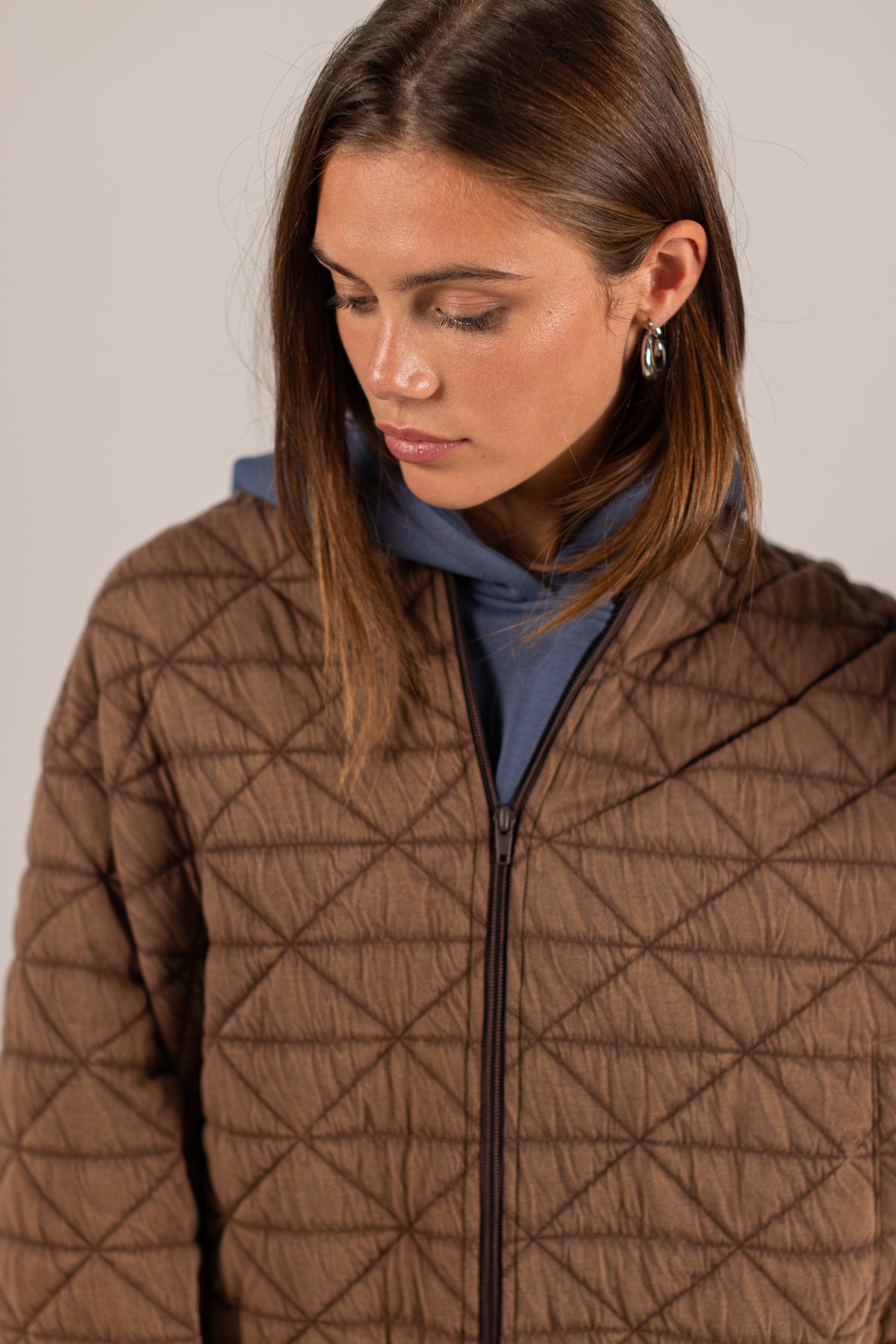 Bomber Jacket Jody Brown Quilted