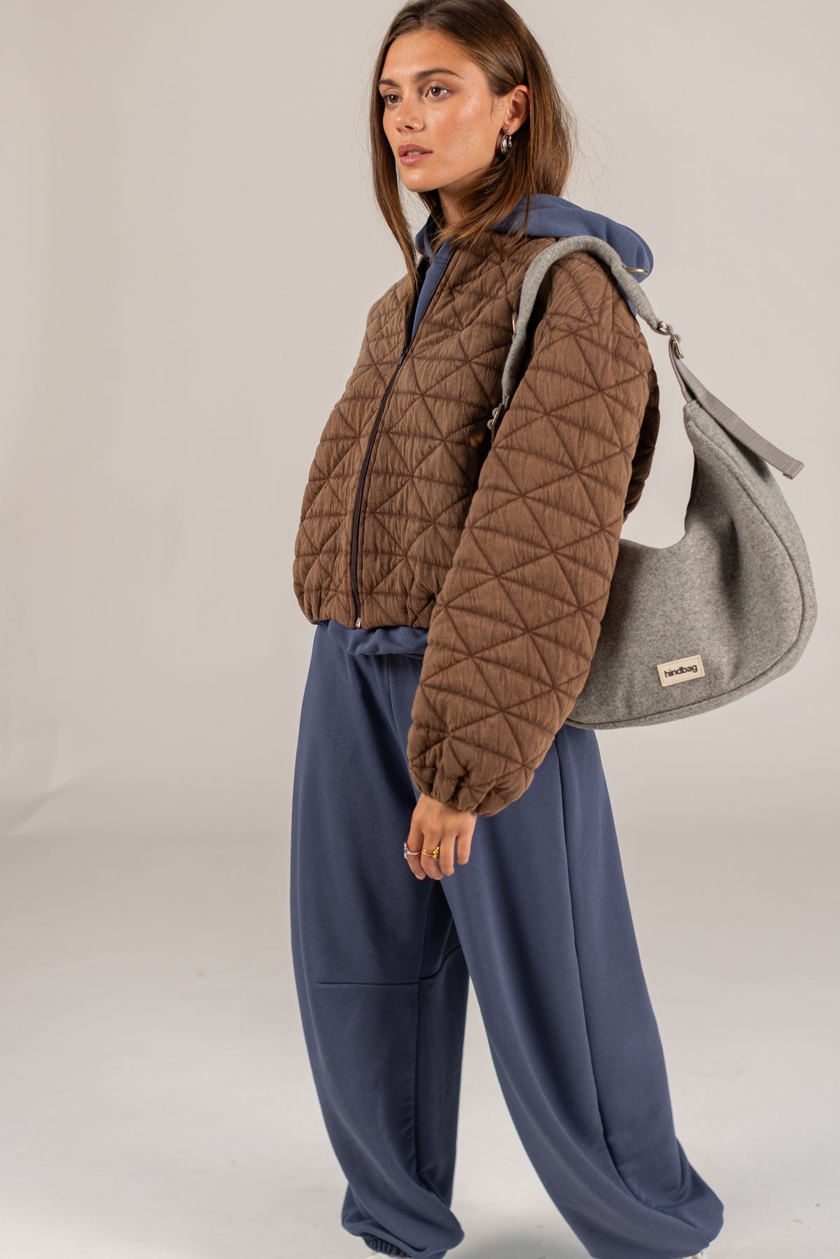 Bomber Jacket Jody Brown Quilted