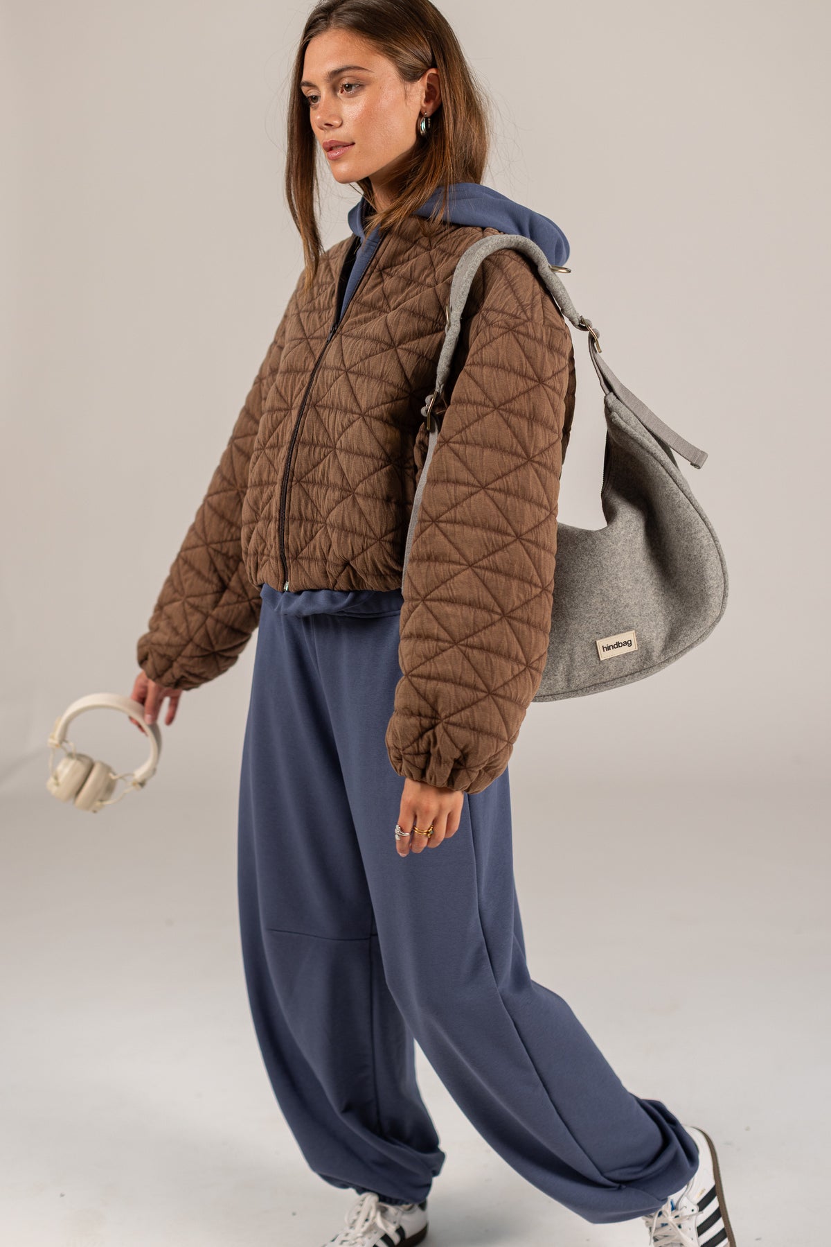 Bomber Jacket Jody Brown Quilted