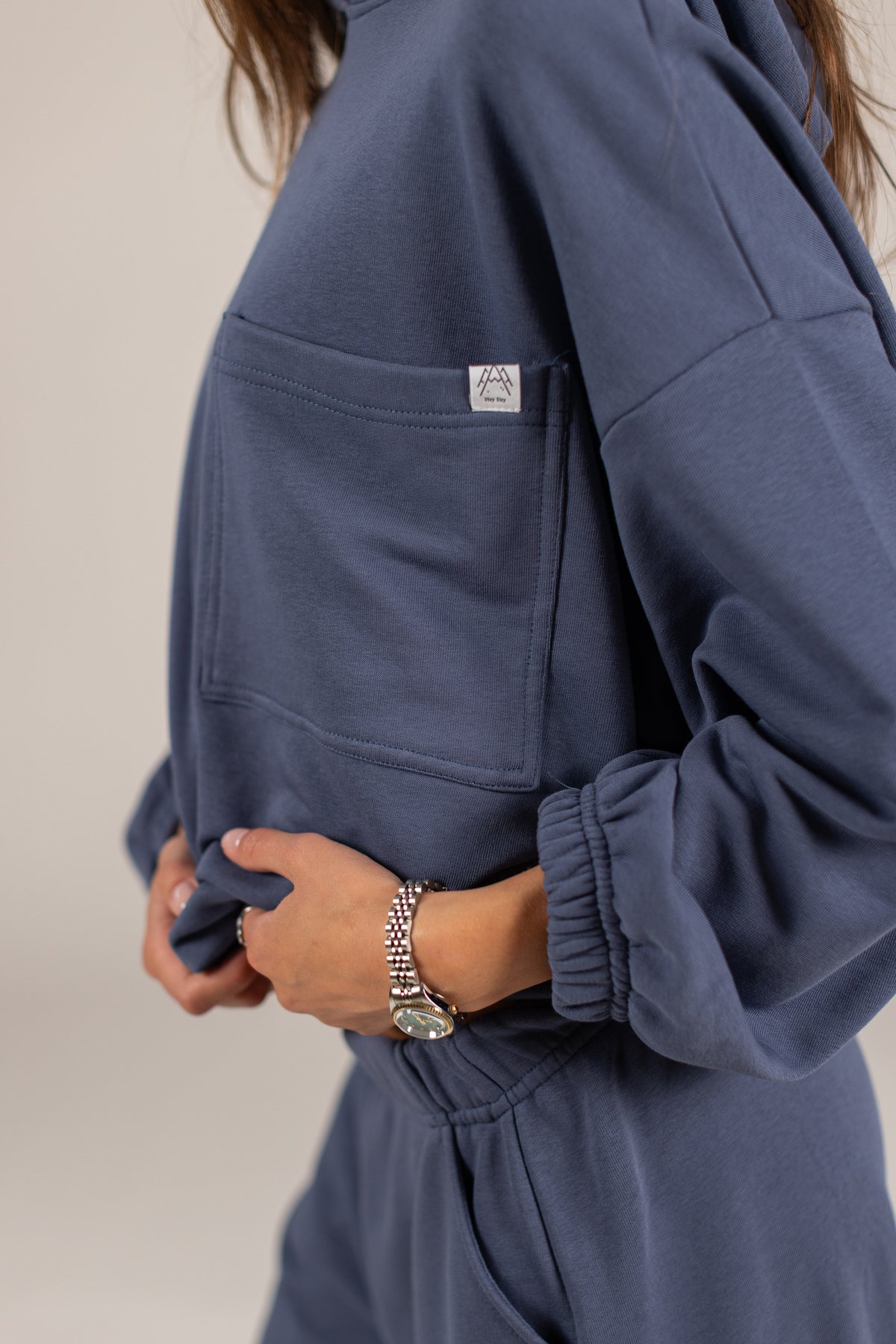 Hoodie Victa Dusty Blue