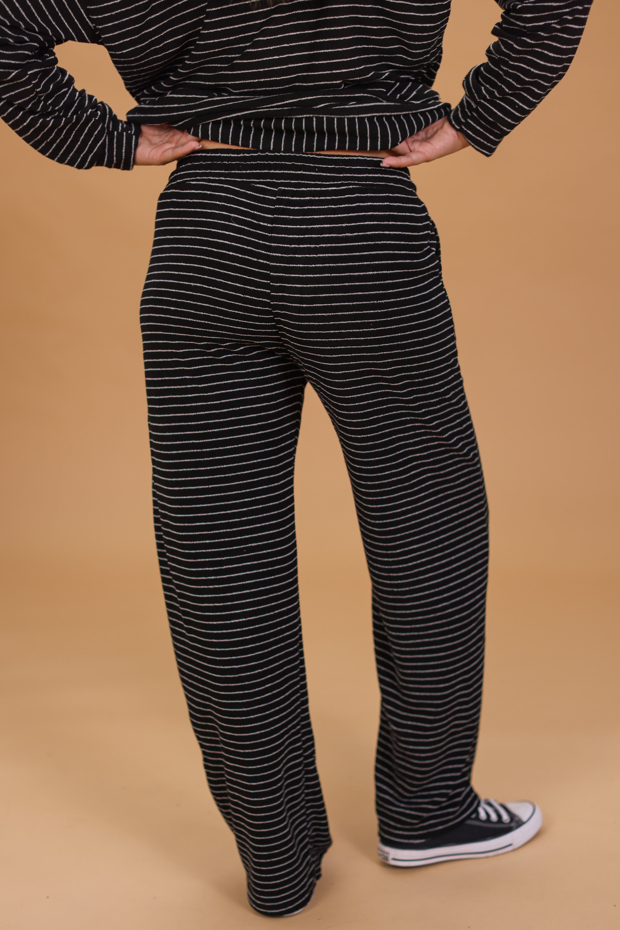 Sweatpants Jeff Black Stripes