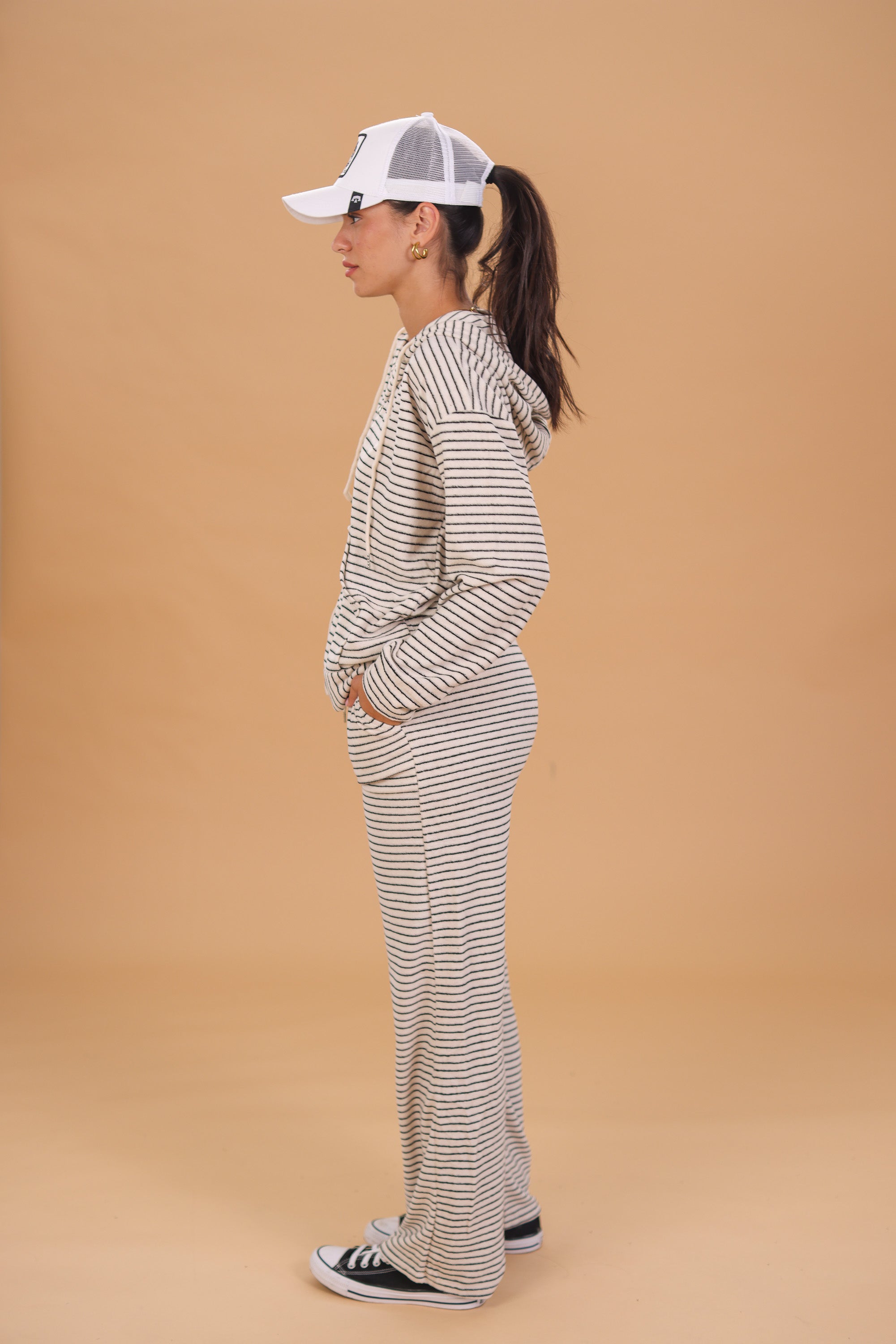 Sweatpants Jeff Beige Stripes