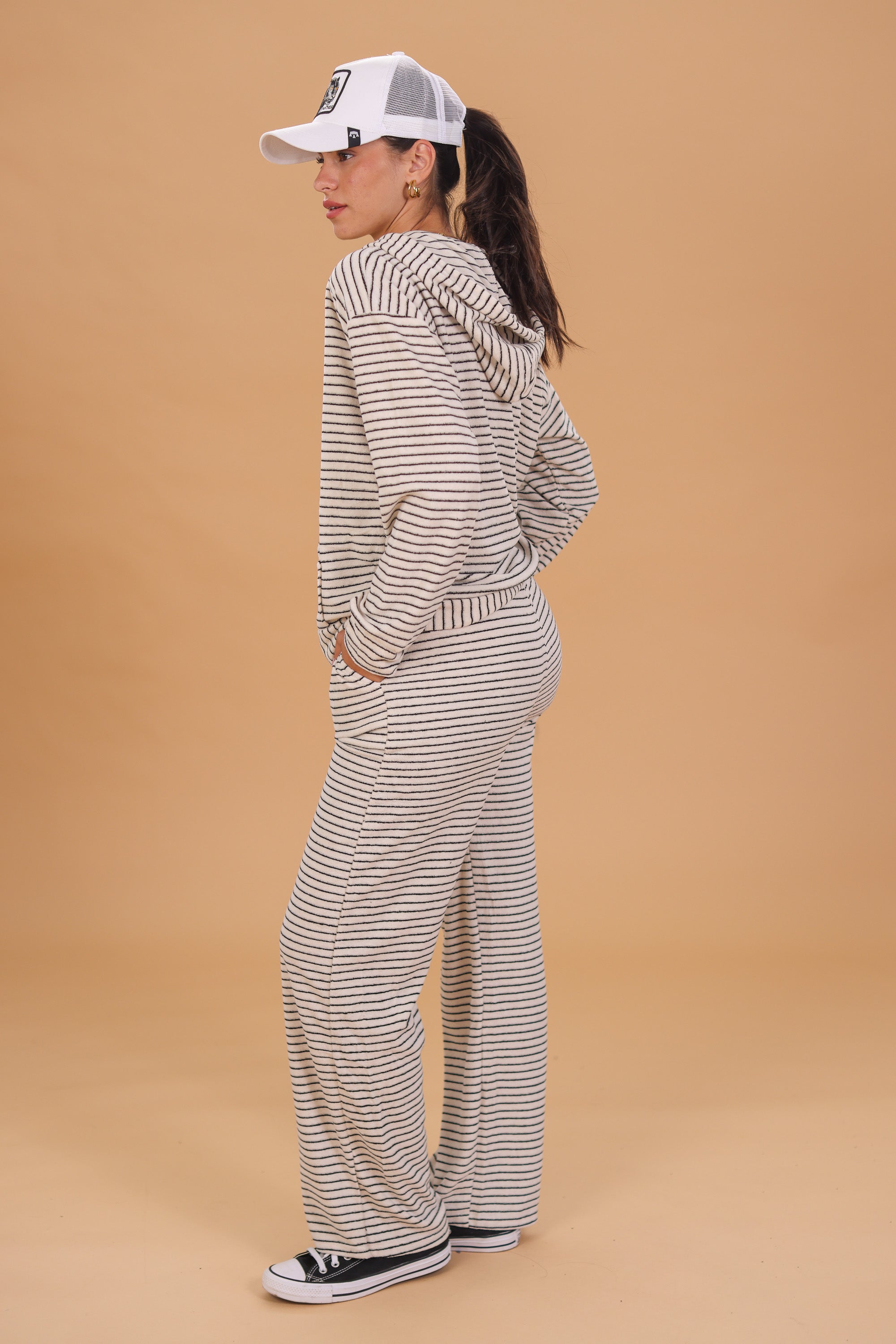 Sweatpants Jeff Beige Stripes