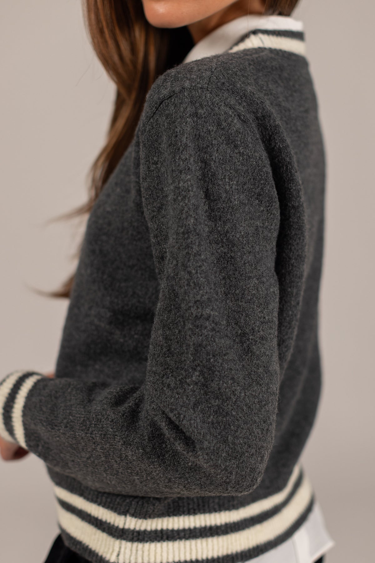 Knitted Cardigan Auri Grey