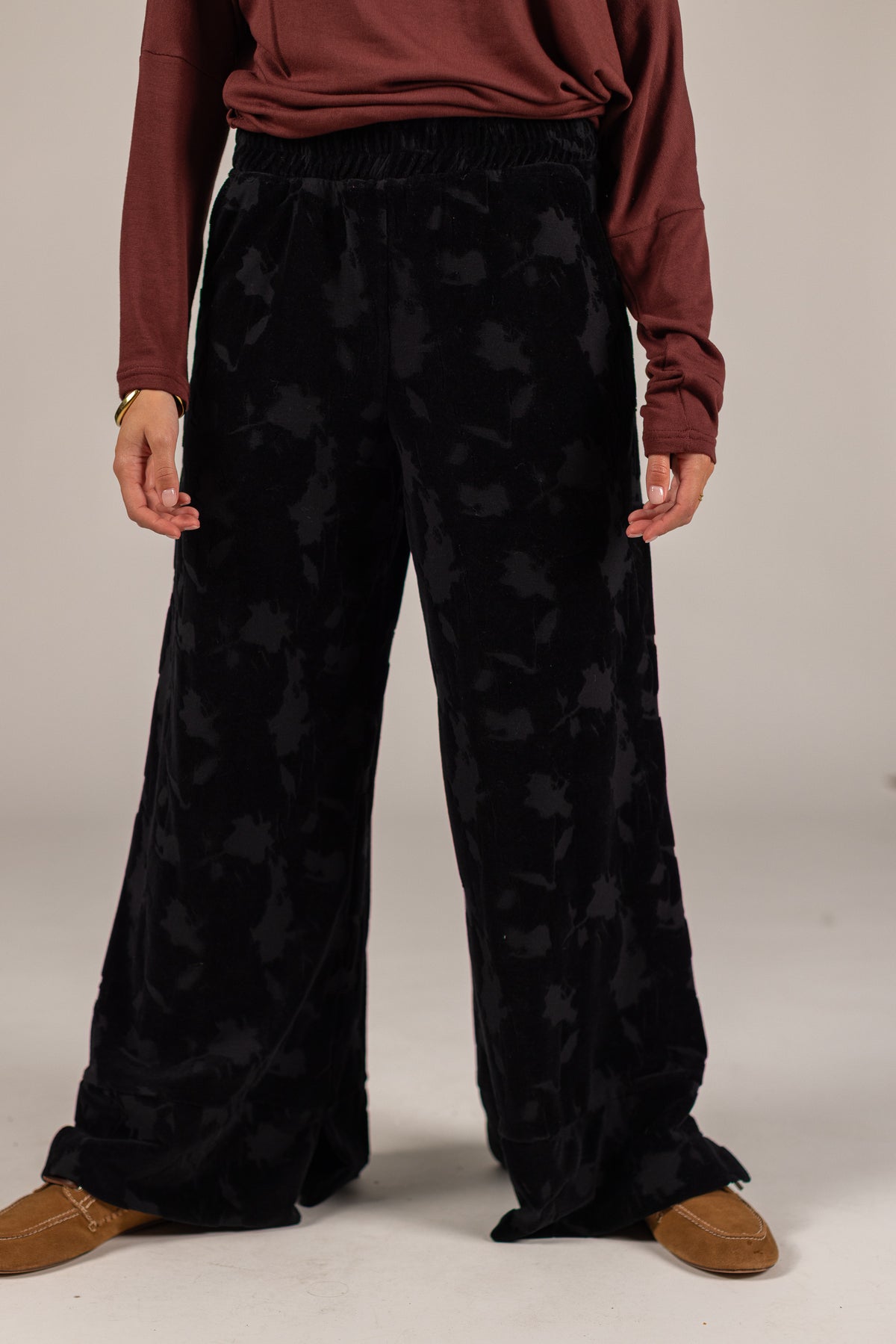 Trousers Sally Black Velvet